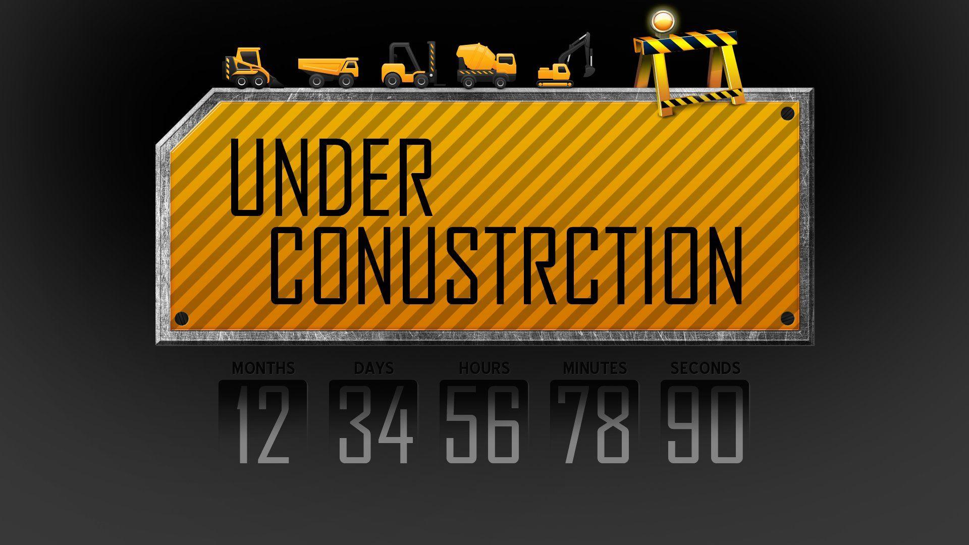 Under construction sign work computer humor funny text maintenance