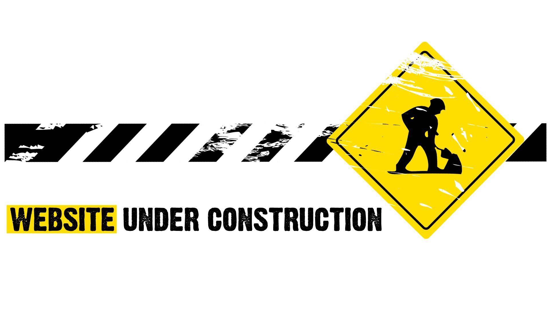 Under construction sign work computer humor funny text maintenance