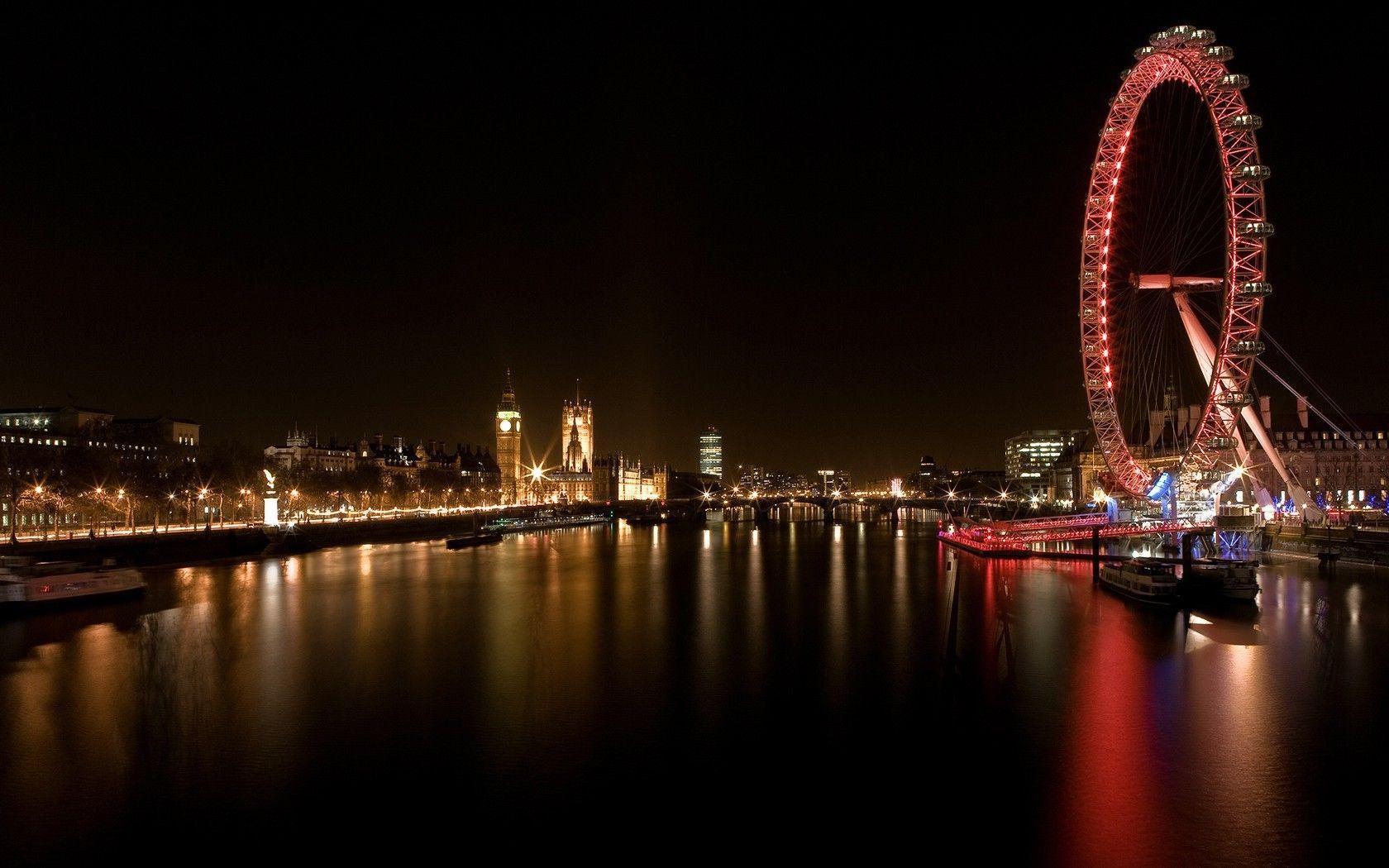 London, London Eye, UK, Ferris Wheel, River Thames, Big Ben
