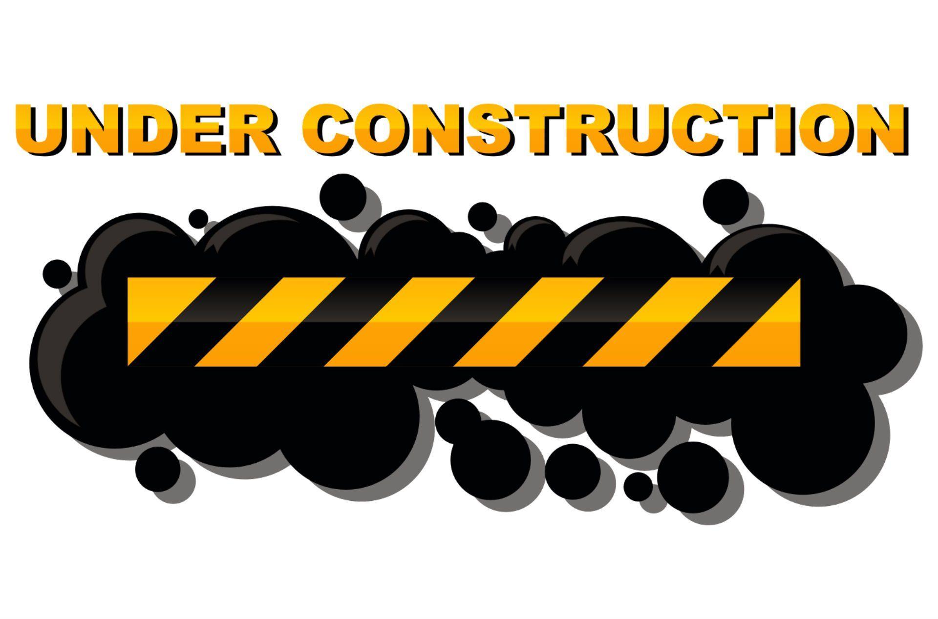 Under construction sign work computer humor funny text maintenance