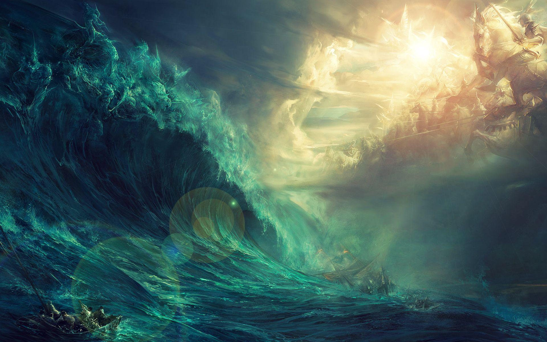 God Lens Flare Ship Storm Vehiles wallpaper