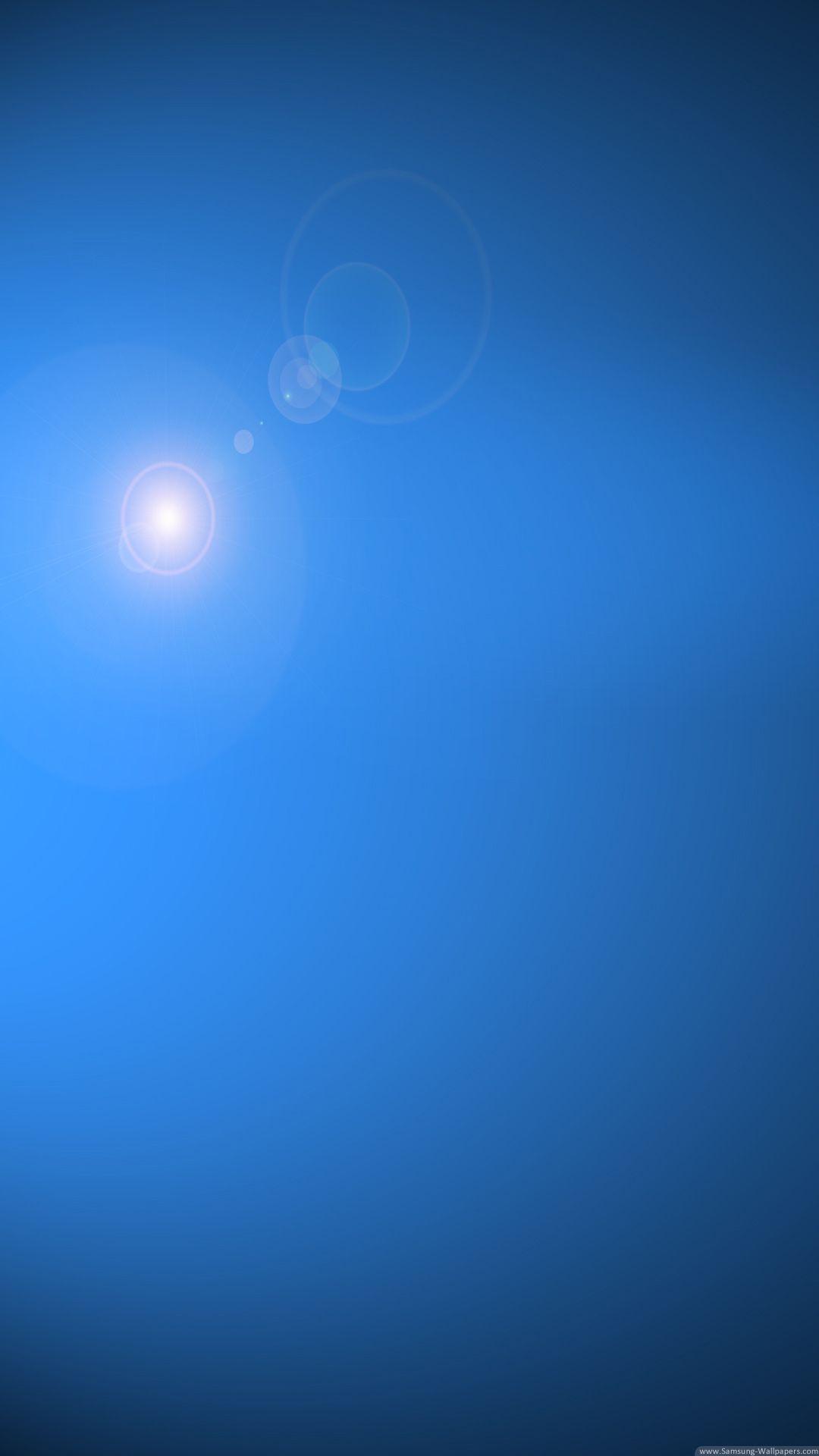 Blue Sky Sun Lens Flare iPhone 6 Plus HD Wallpaper / iPod