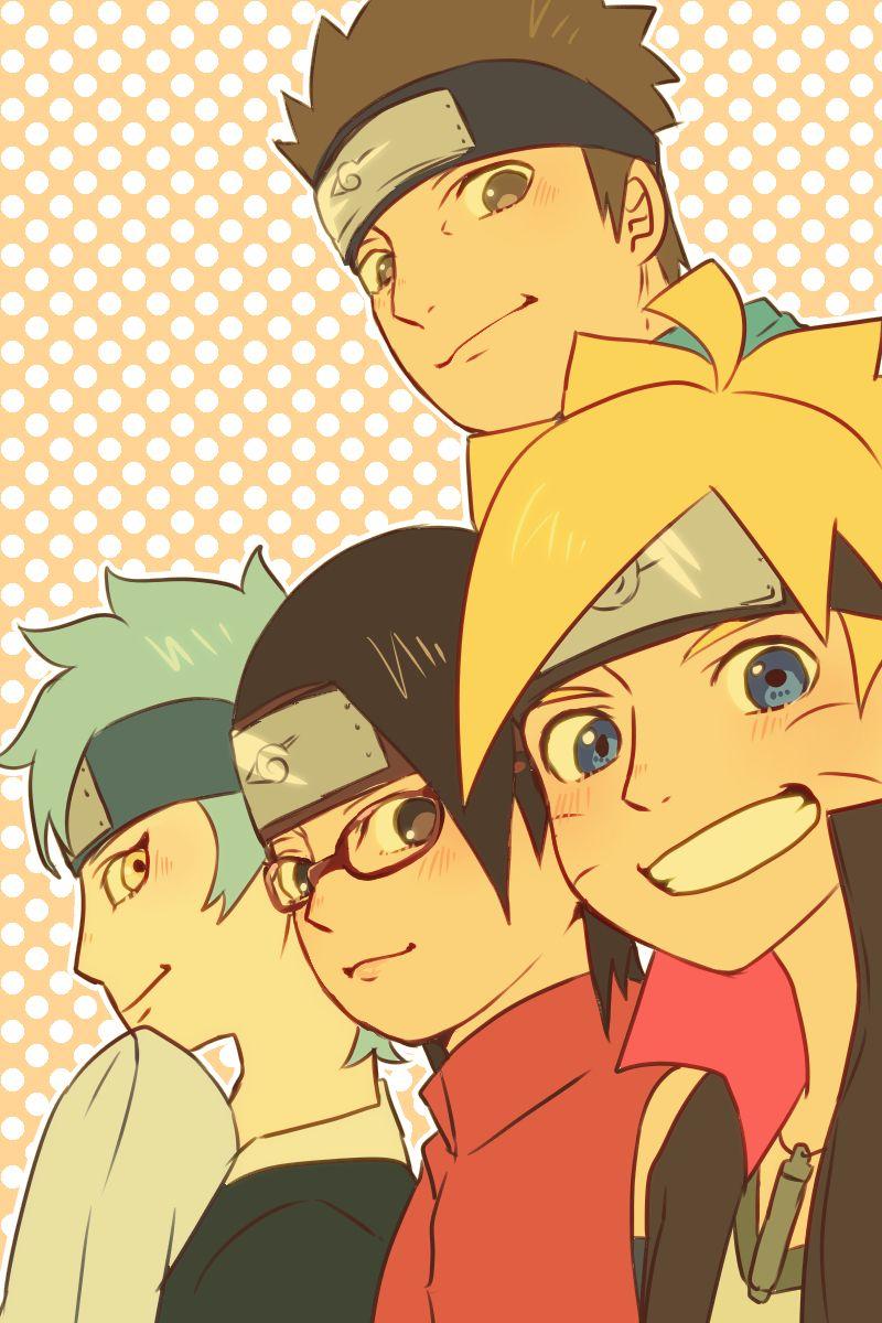 HD wallpaper: boruto, cover, facebook, fanart, from, naruto, pixiv, sarada