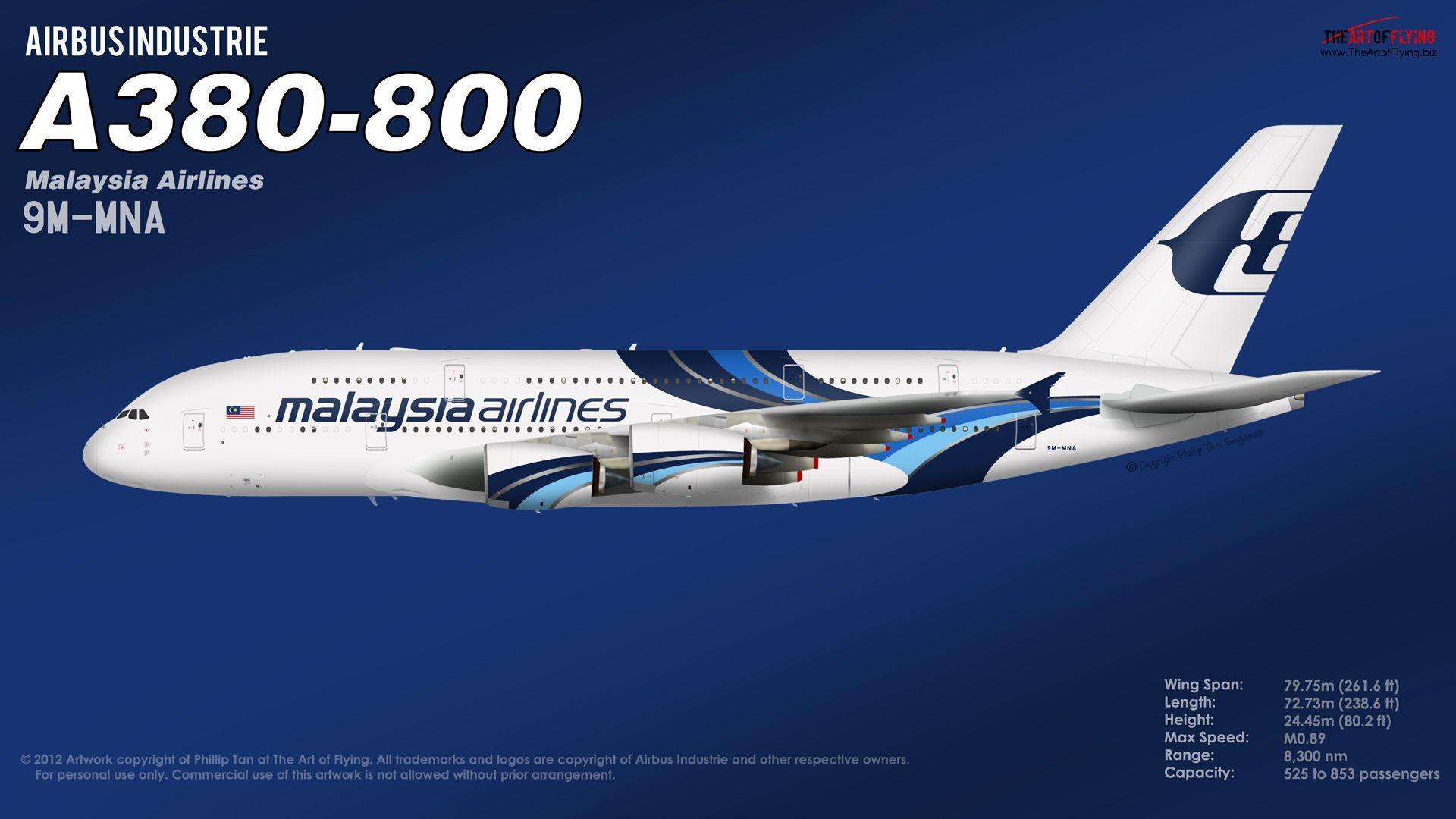 A388msa Wp169. Malaysia Airlines Wallpaper
