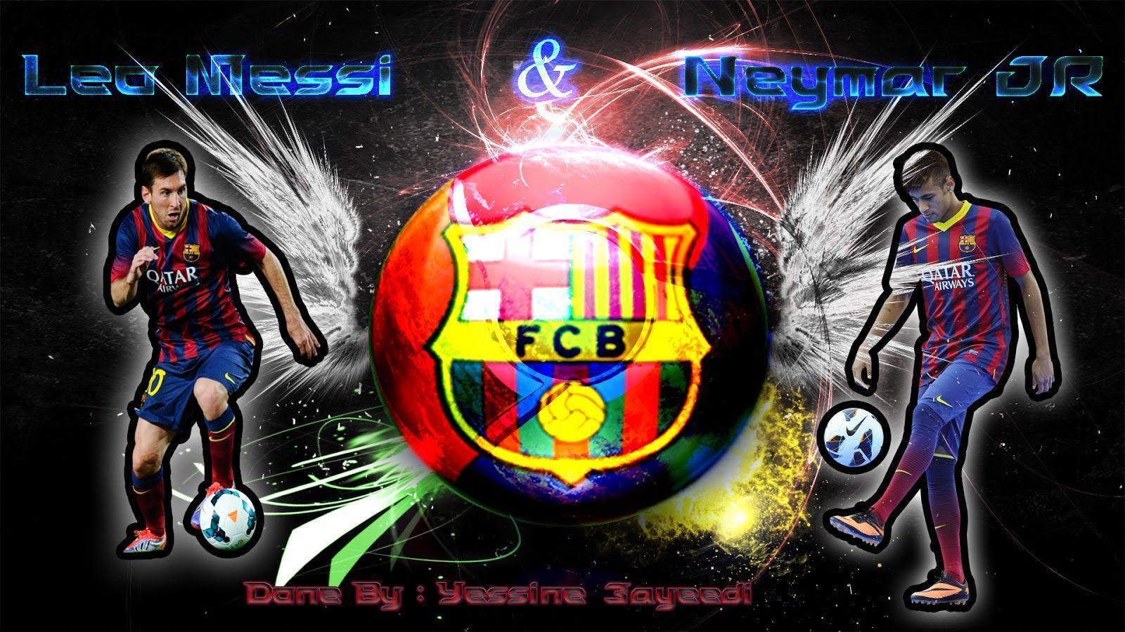 Messi and Neymar Barcelona Wallpaper