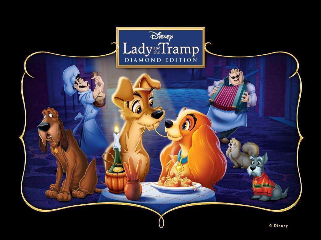 Cartoons Background, 736692 Lady And The Tramp Wallpaper,