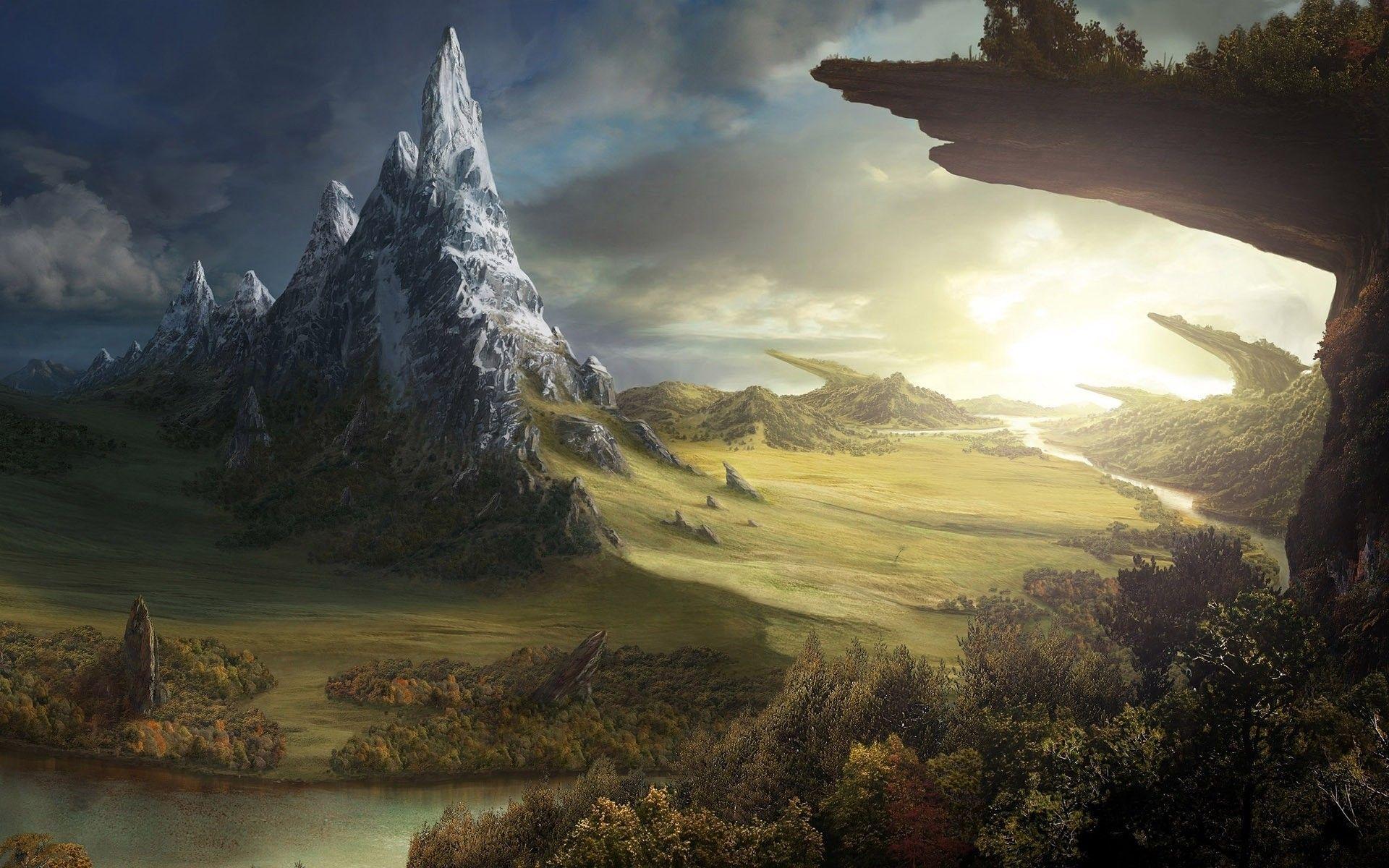 Image for Dark Fantasy Landscape Wallpaper Free Desktop. Надо