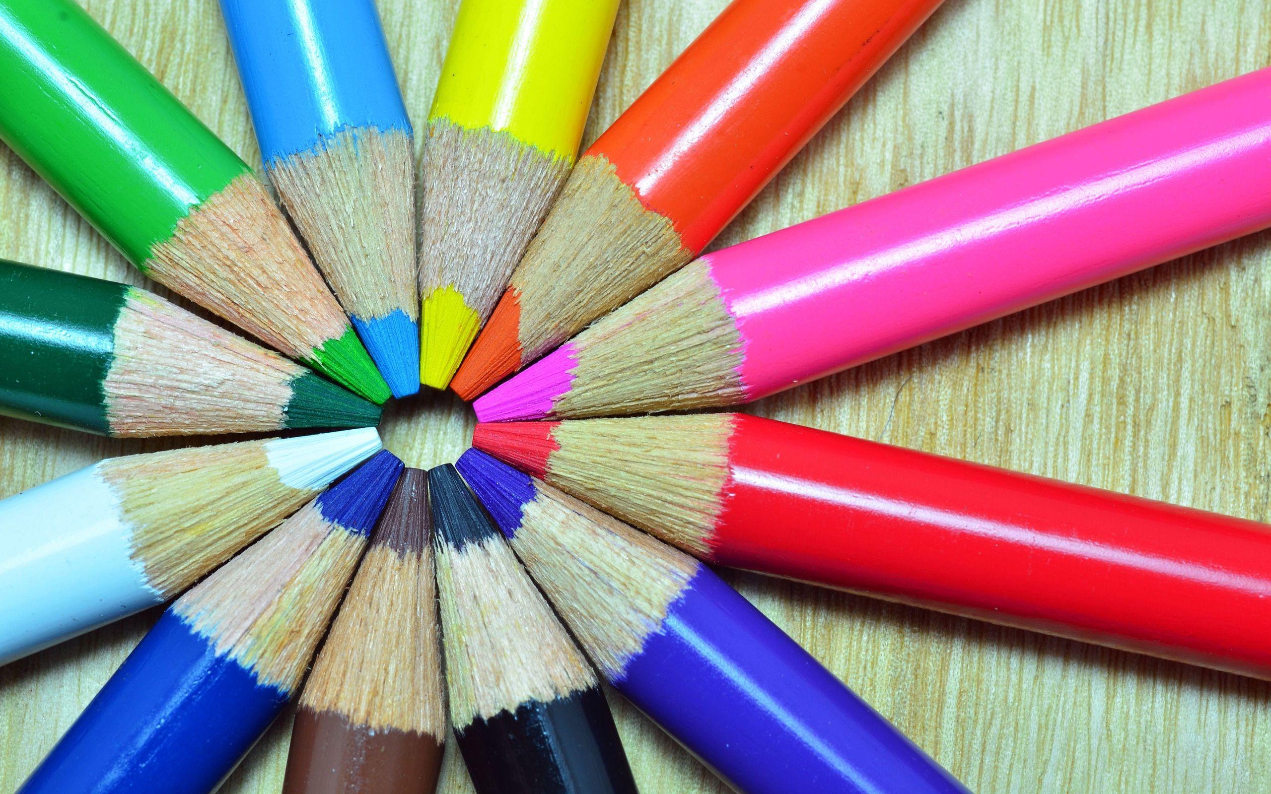 Colorful pencils innovative design fresh. HD Wallpaper Rocks