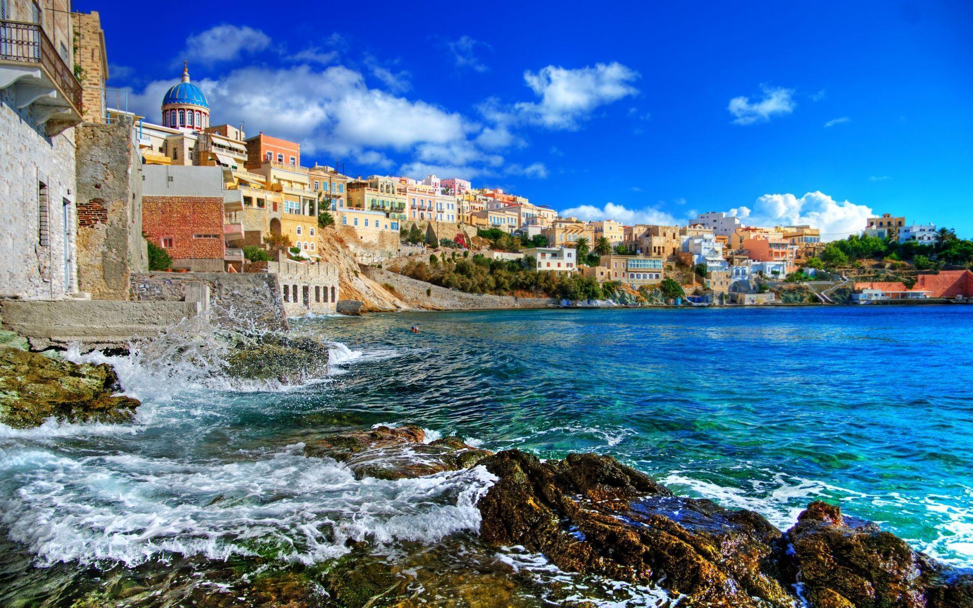 Greek islands series Full HD Wallpaper