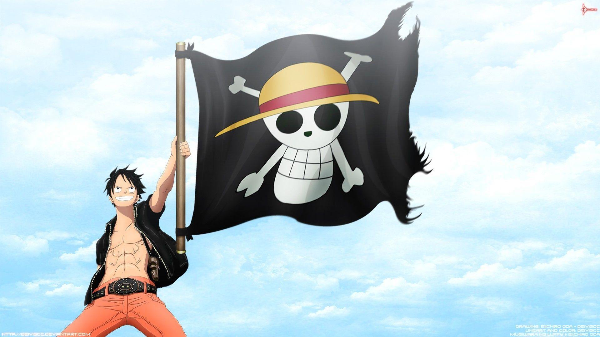 One Piece, #Monkey D. Luffy, #Straw Hat Pirates, #Jolly Roger