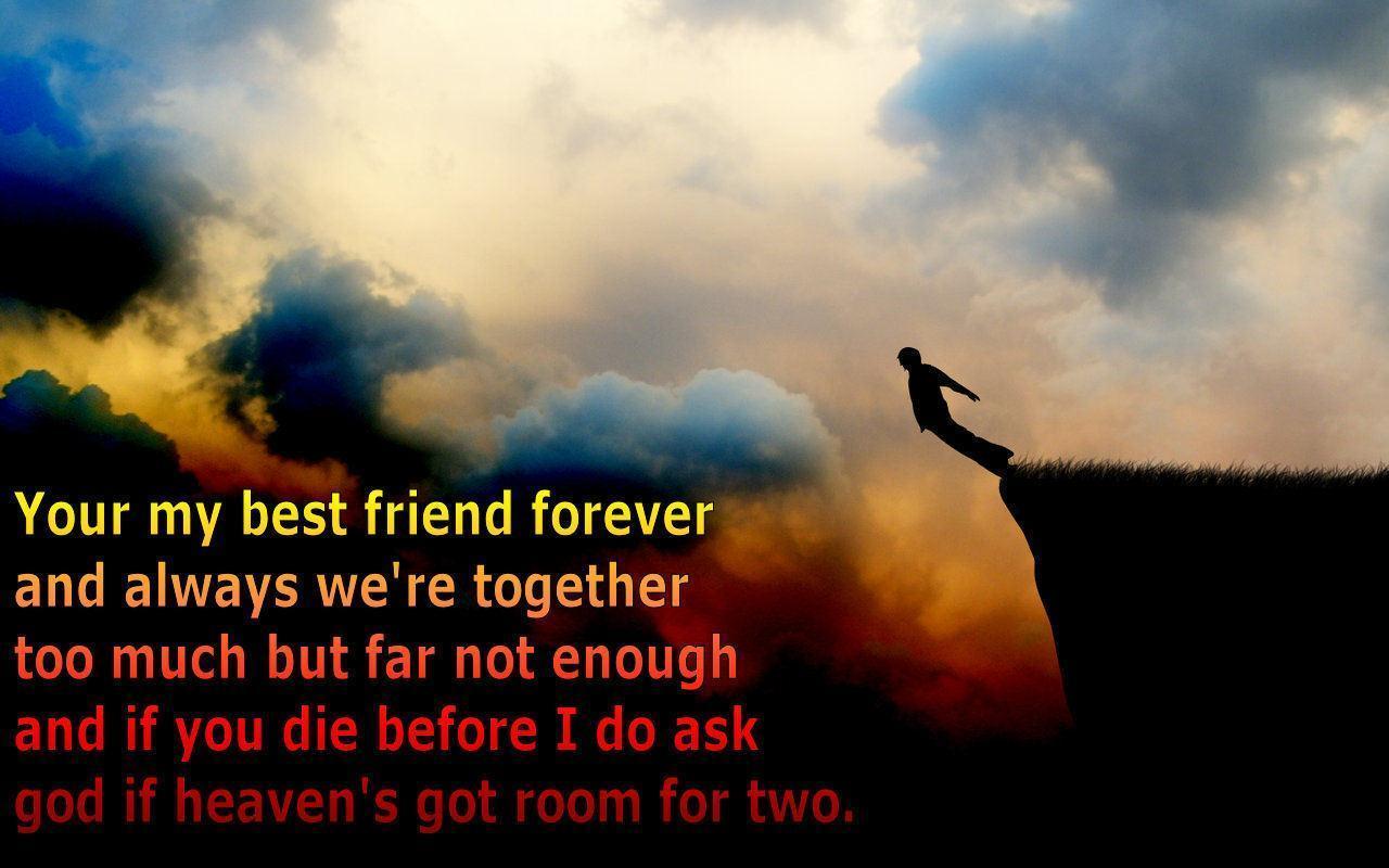 Friendship Wallpaper with Quotes