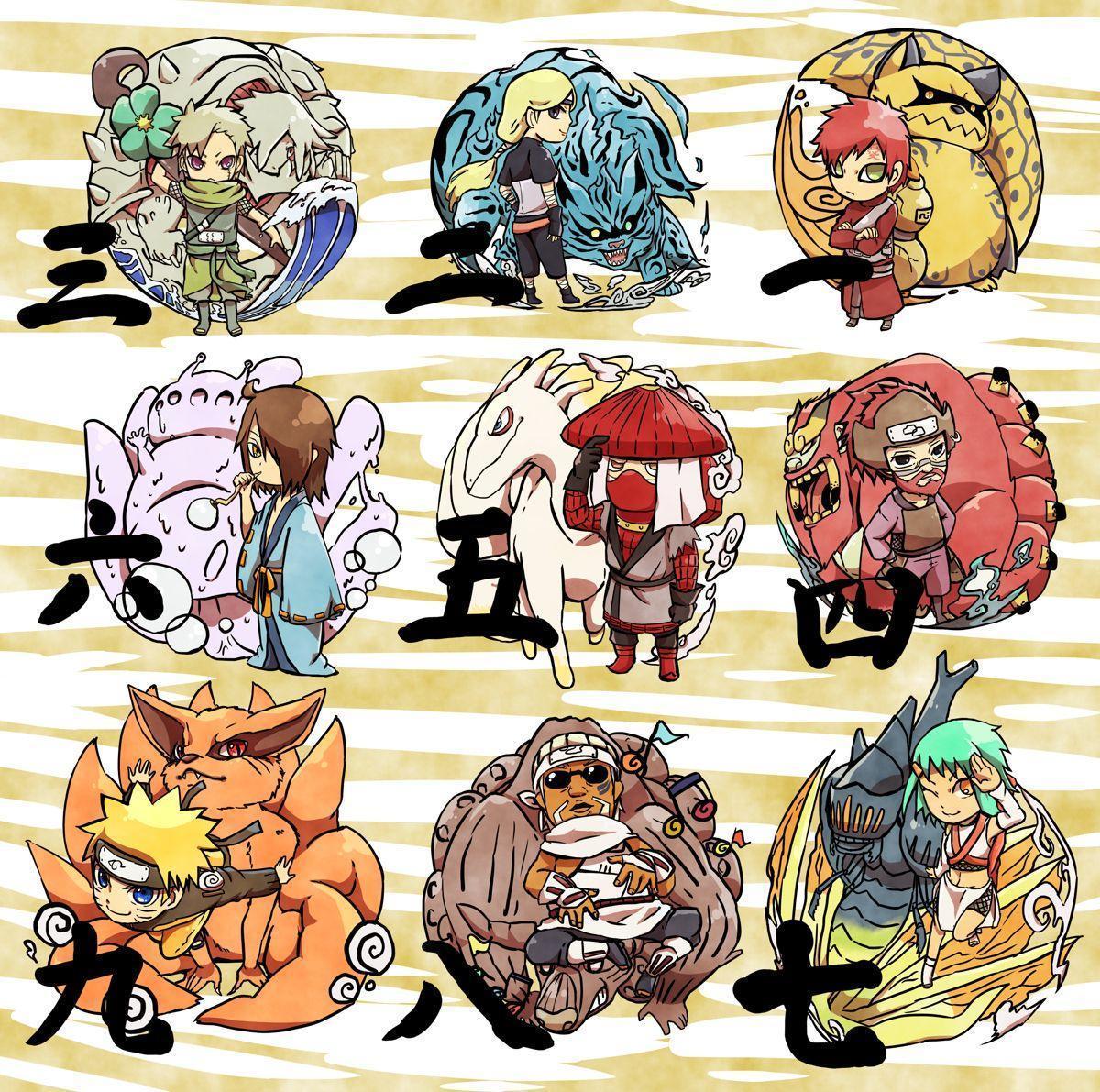 Naruto All Jinchuuriki Forms Team Minato Vs The 8 Jinchuuriki