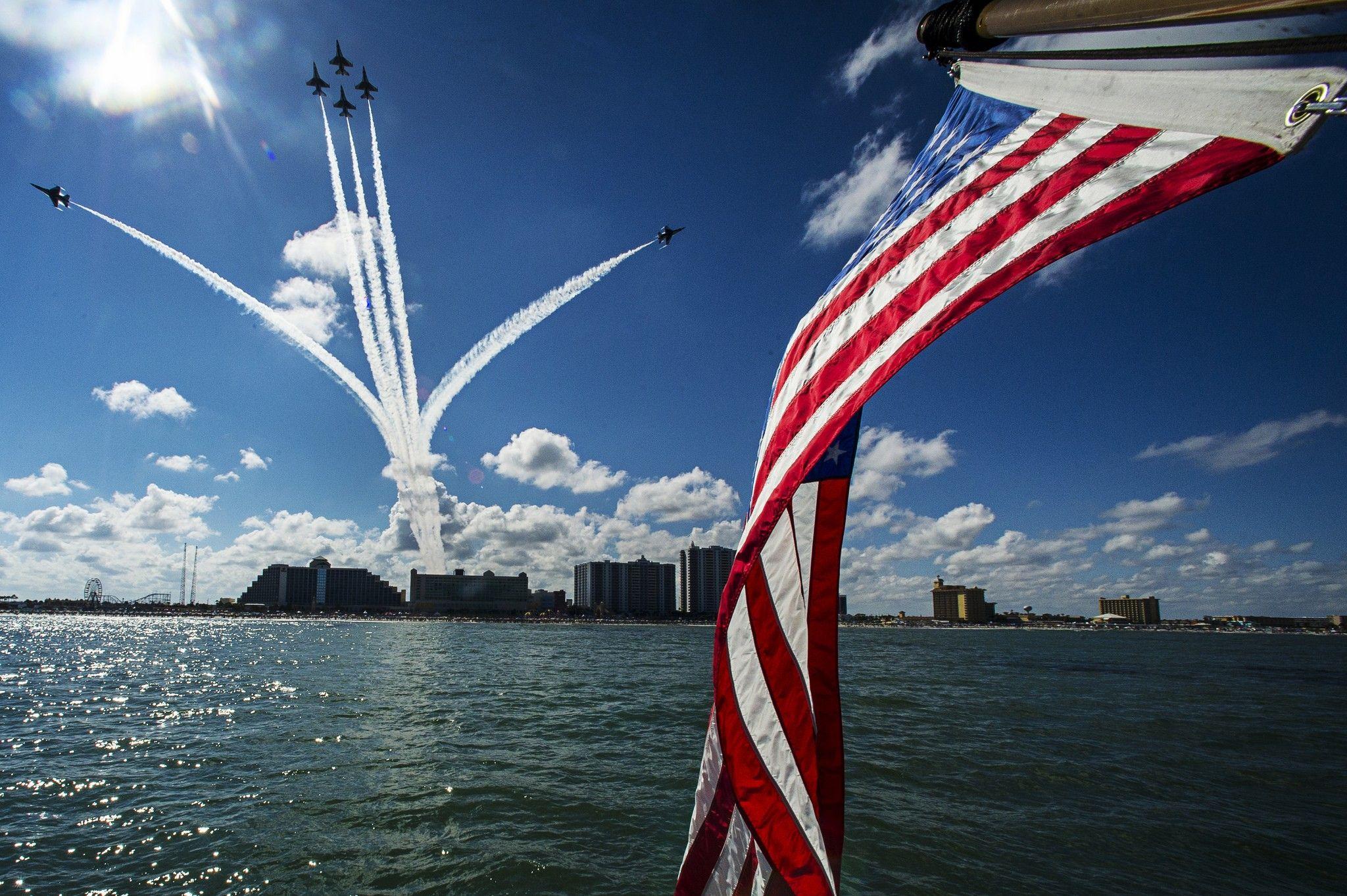 USA, Military, American Flag, Military Aircraft, Thunderbirds