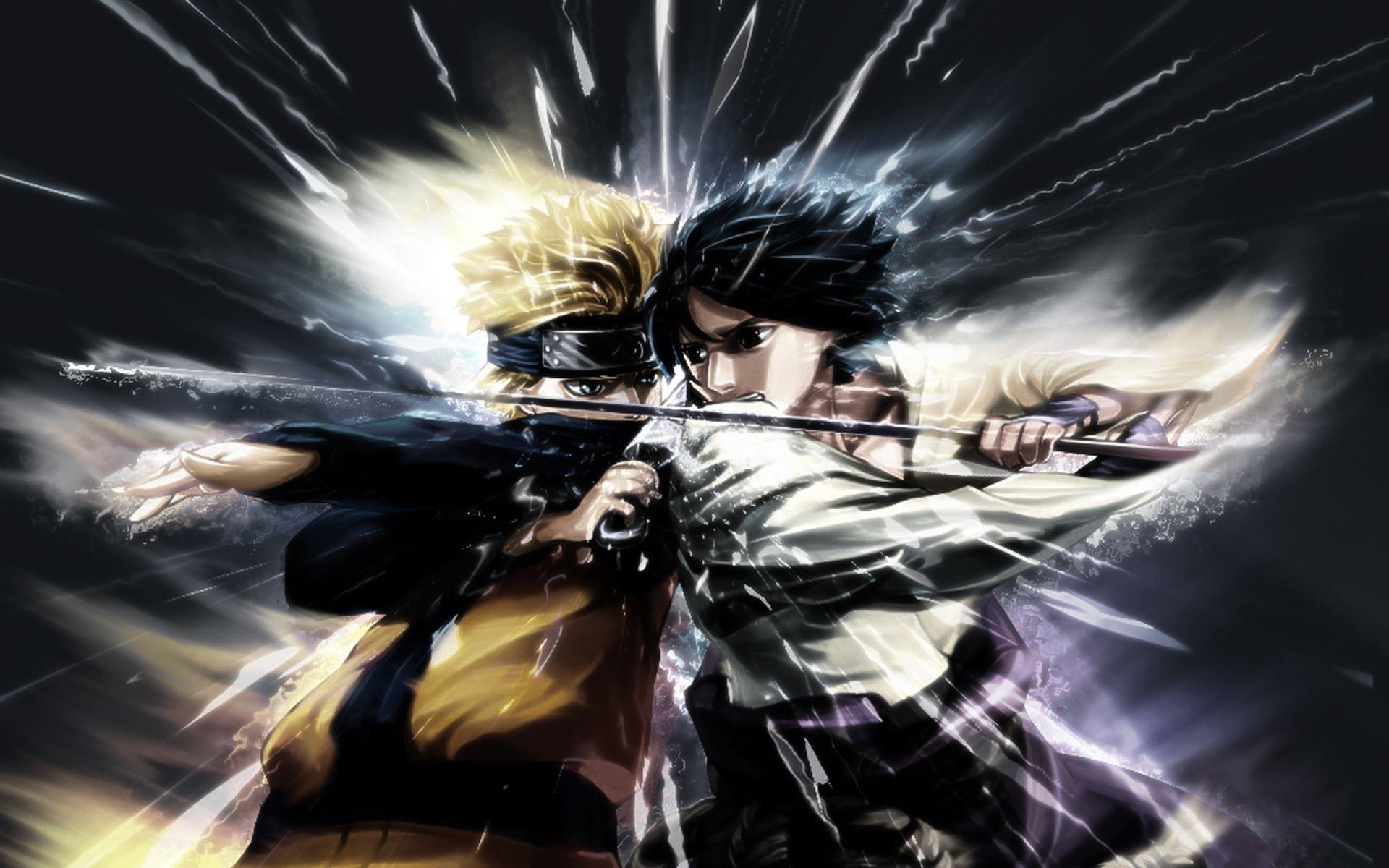 Naruto vs Sasuke Fighting HD desktop wallpaper, Widescreen 1920