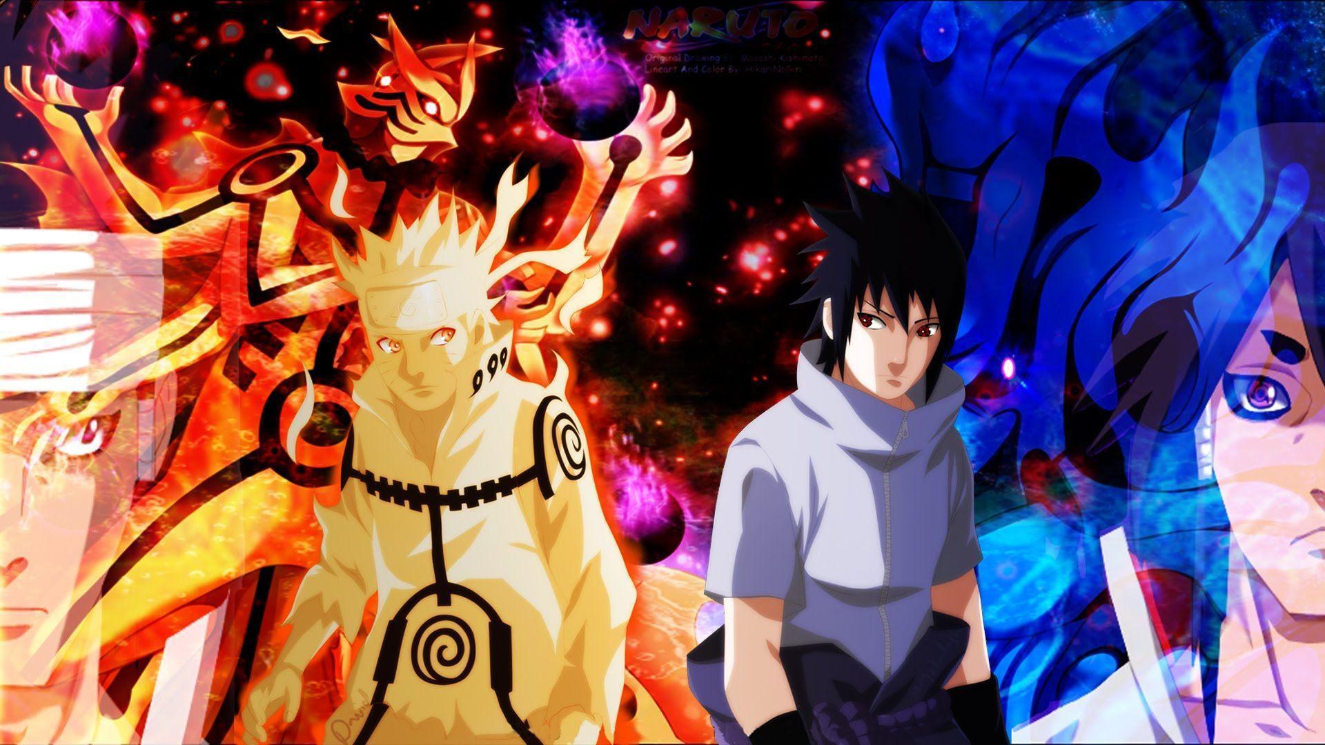 Naruto Vs Sasuke Wallpaper Desktop Background