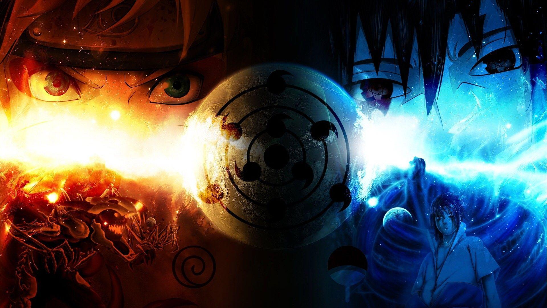 Naruto, Sasuke, Uzumaki Naruto, anime, sharingan, eyes Wallpaper