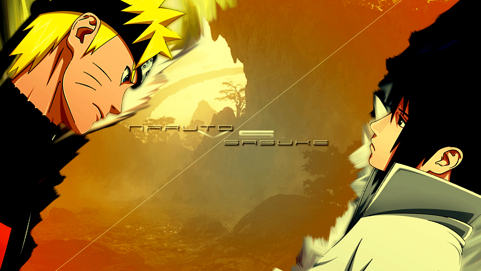 Sasuke Vs Naruto Wallpaper