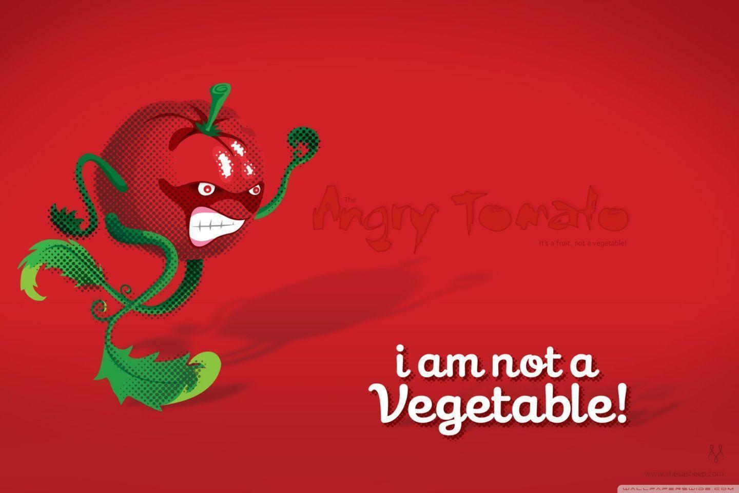 Angry Tomato HD desktop wallpaper, High Definition