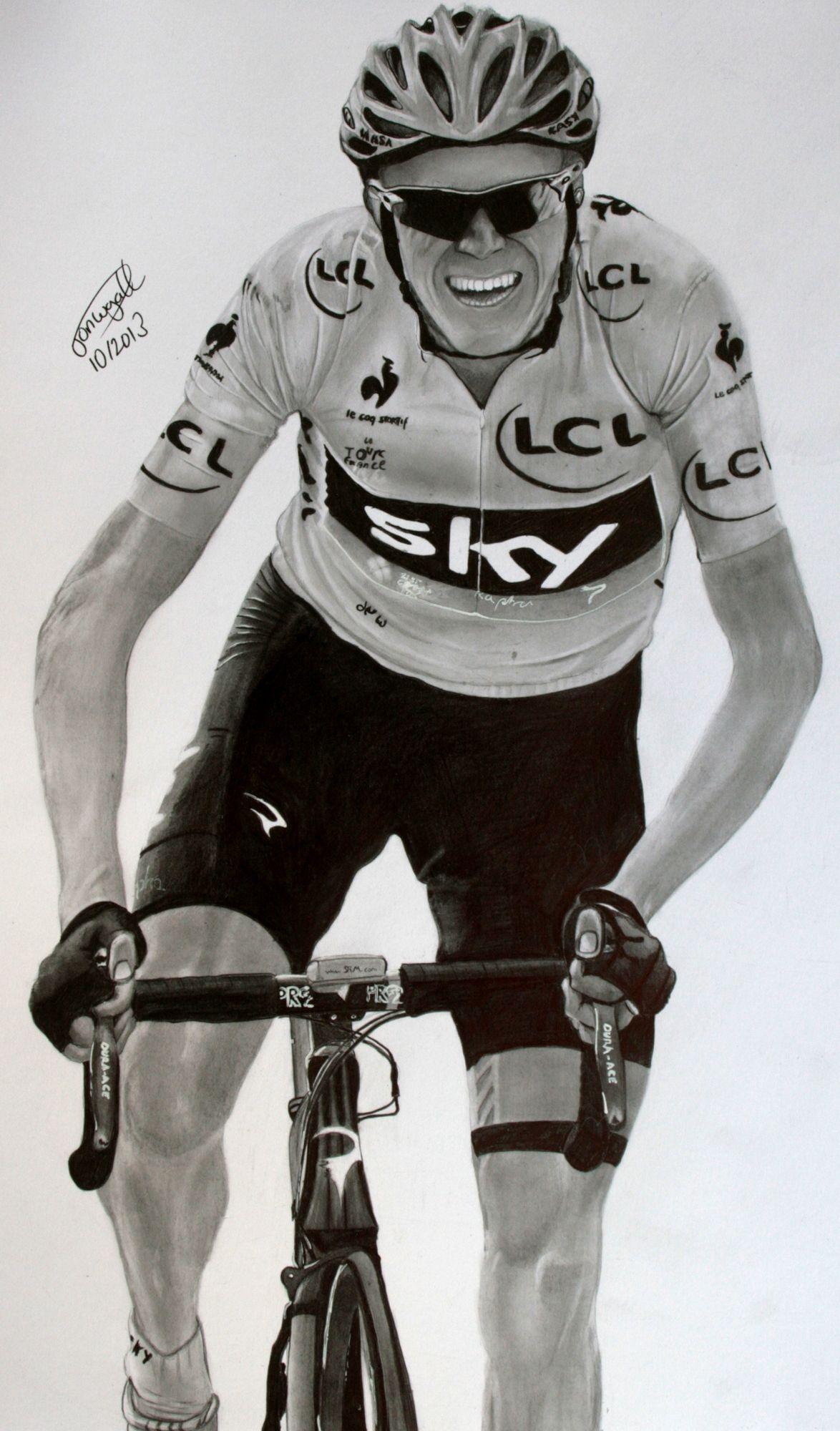 Chris Froome Tour De France Winner By Jon Wyatt