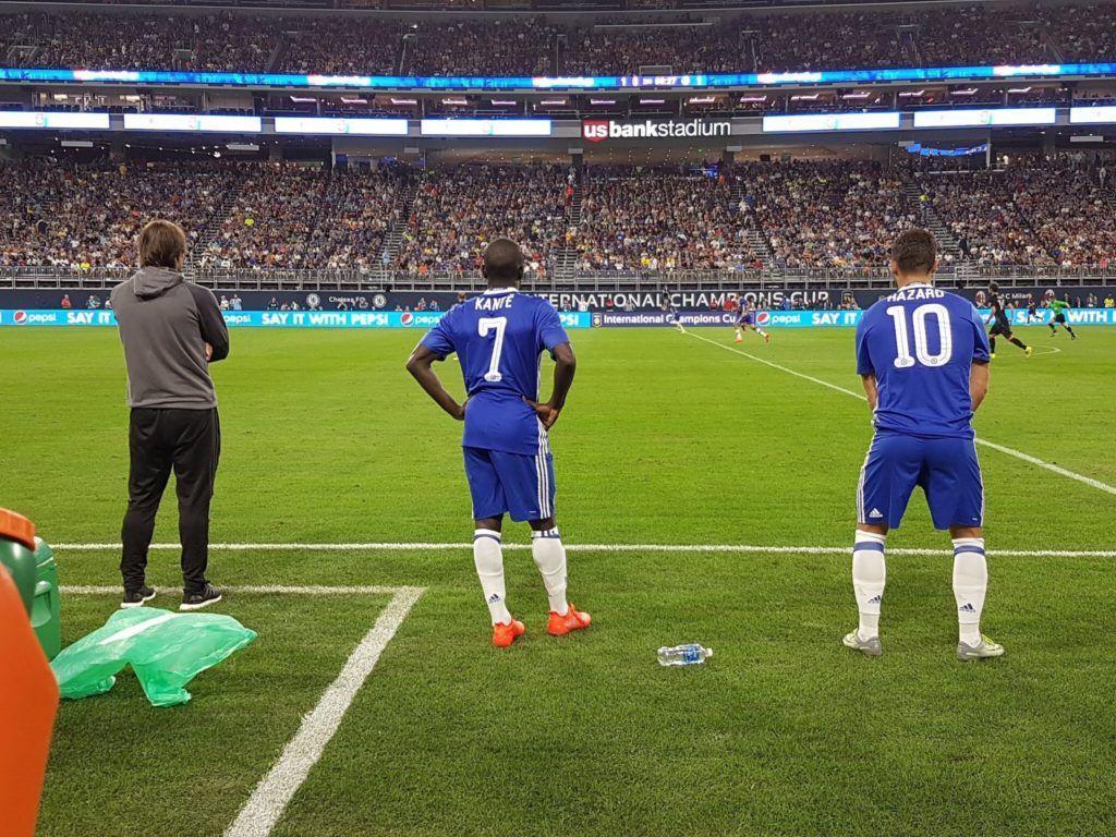 Chelsea's N'Golo Kante gets his debut v AC Milan (Video)