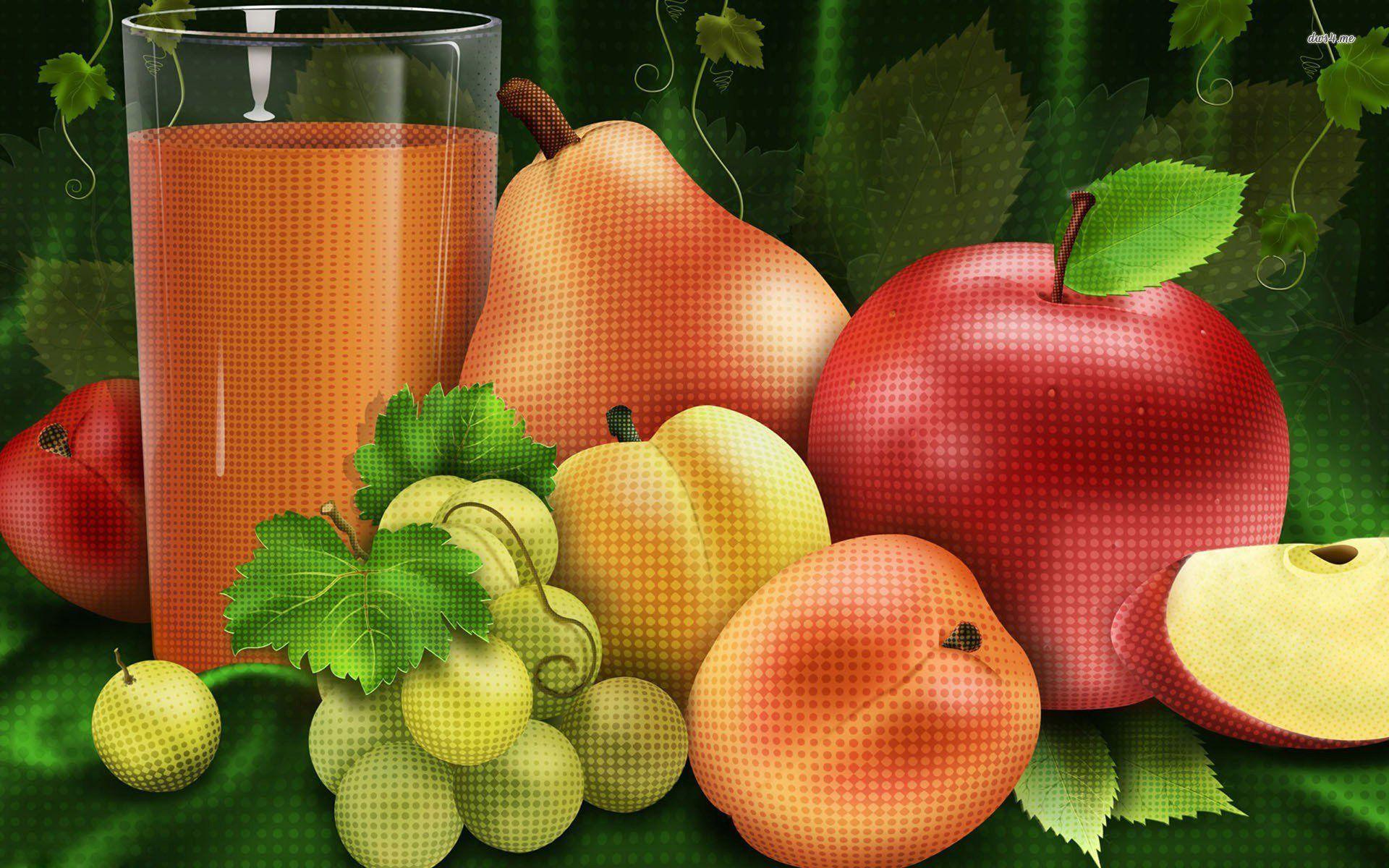 Fresh Juice And Fruit Wallpaper