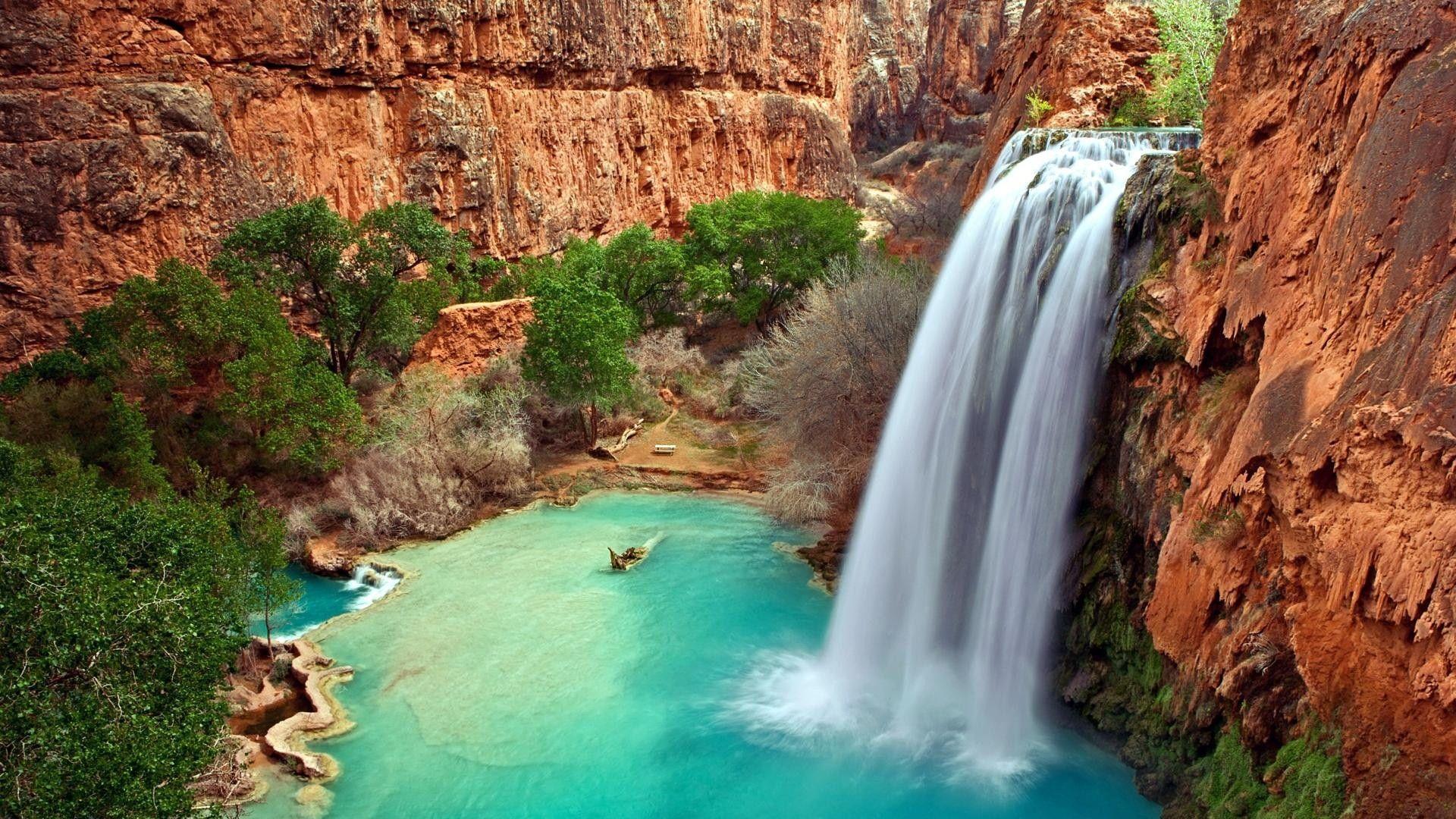 Beautiful Australian Waterfall HD Wallpaper