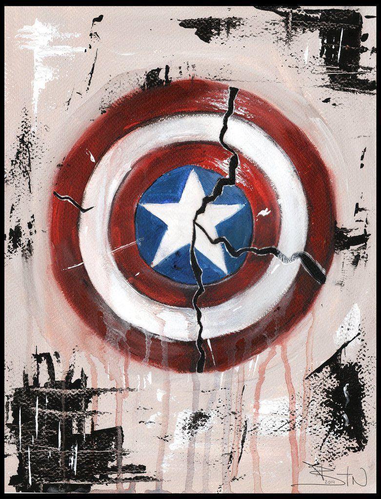 Broken Captain America Shield Hd Wallpaper (2). Movies