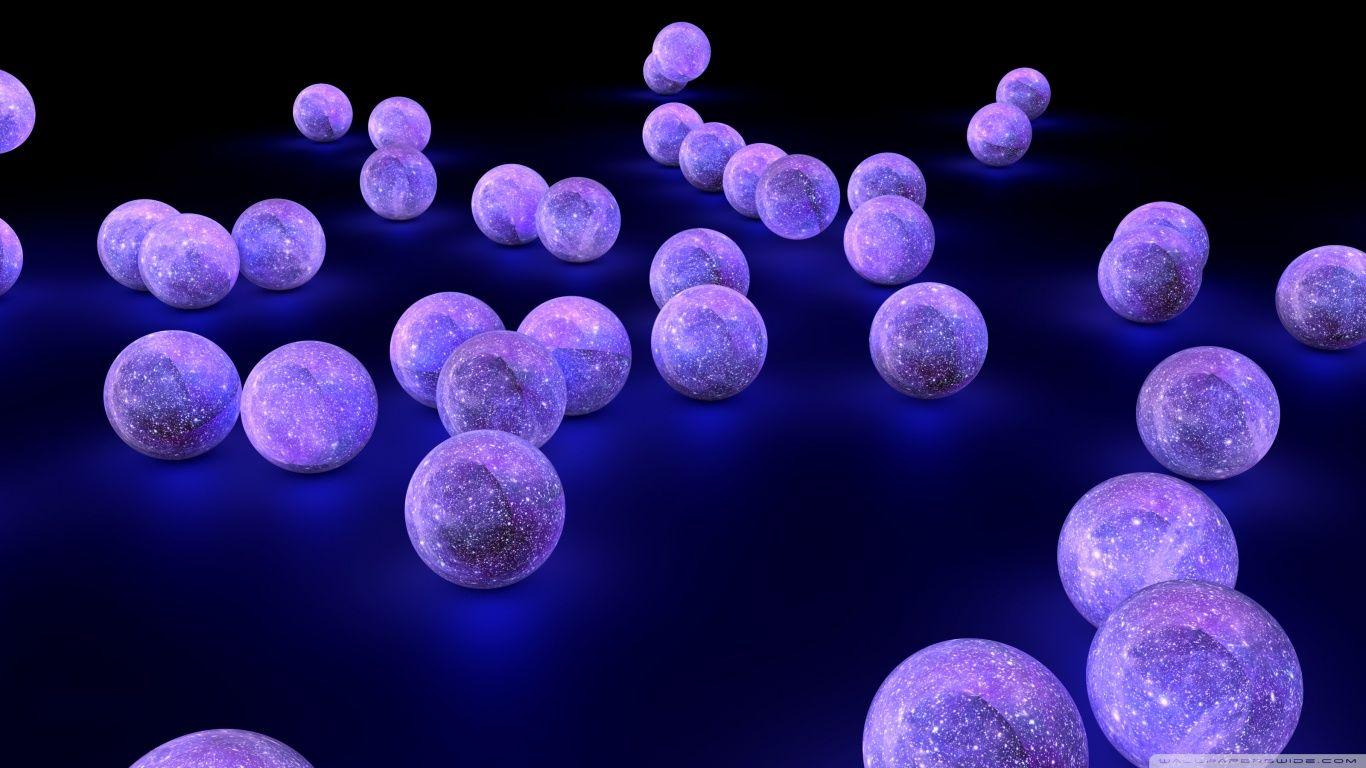 Blue Crystal Balls HD desktop wallpaper, Widescreen