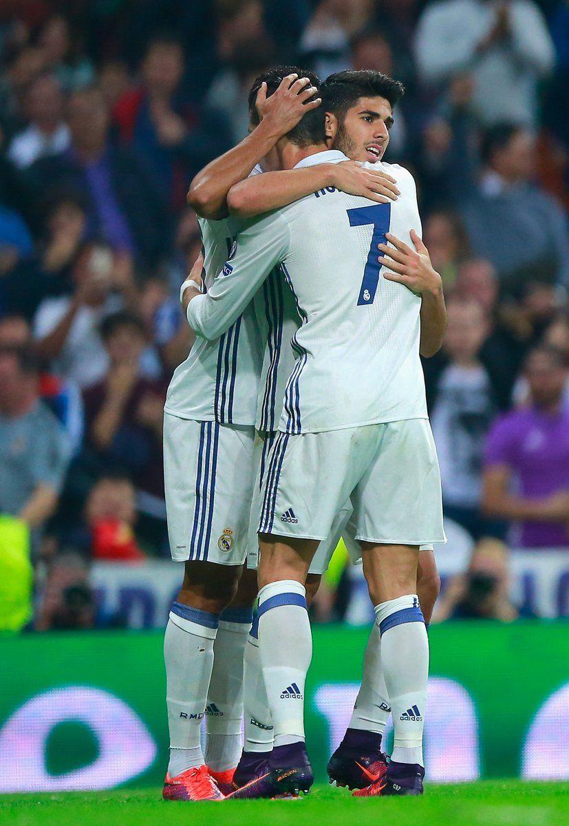 Marco Asensio & Cristiano Ronaldo Madrid. Soccer Football
