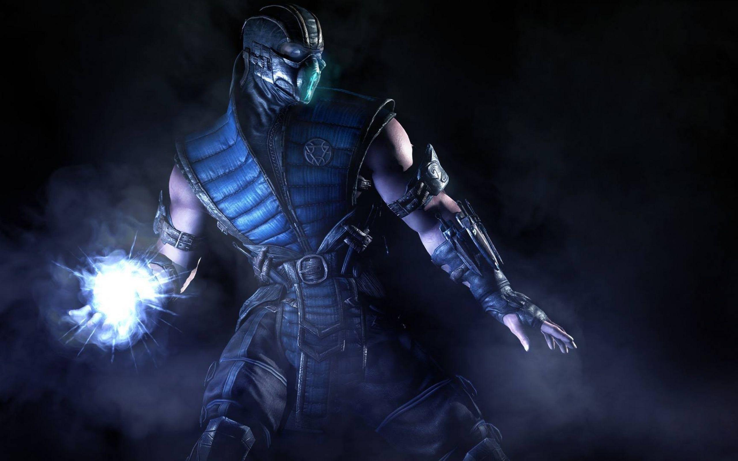 HD Background Mortal Kombat X Sub Zero Blue Steel Mask Art