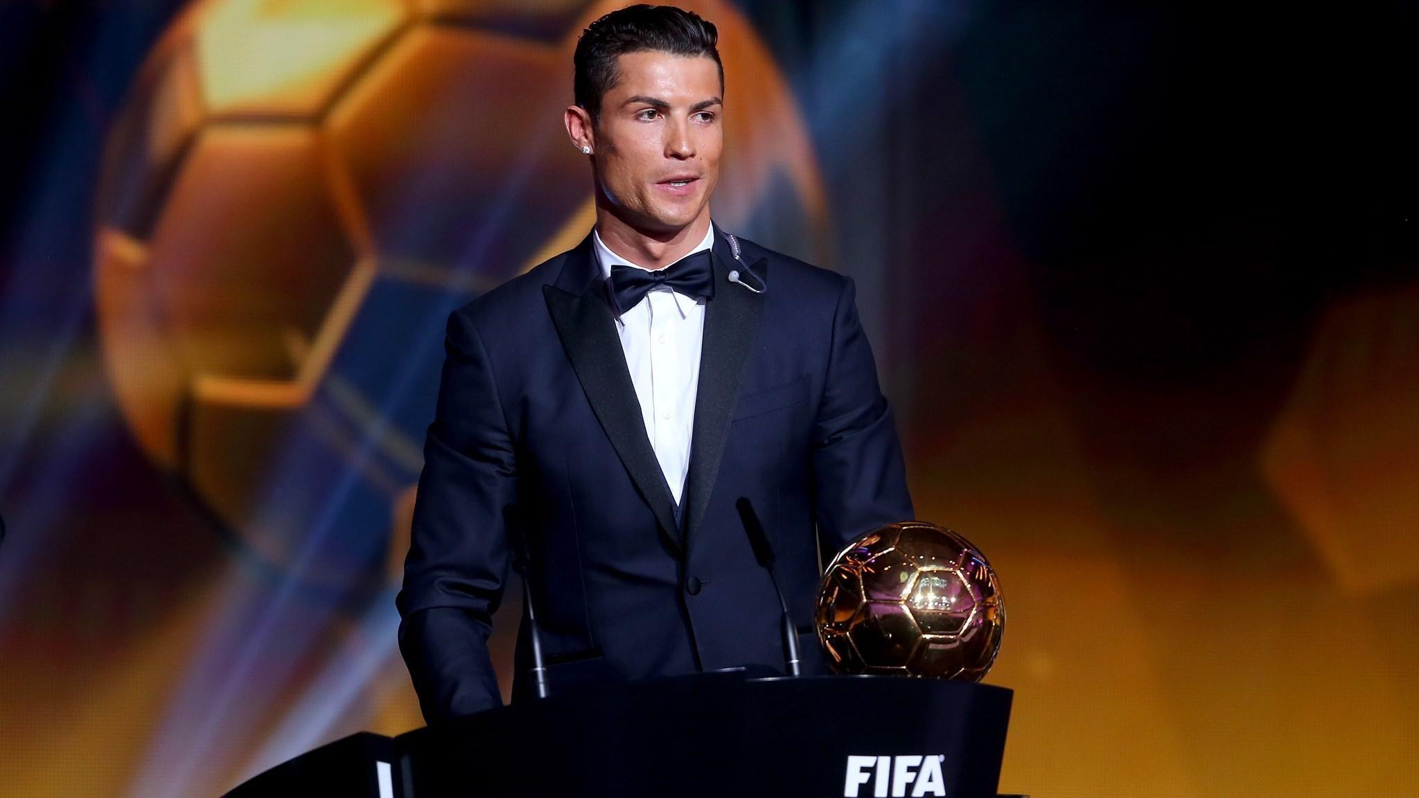 FIFA Ballon d'Or winner Cristiano Ronaldo of Portugal and Real