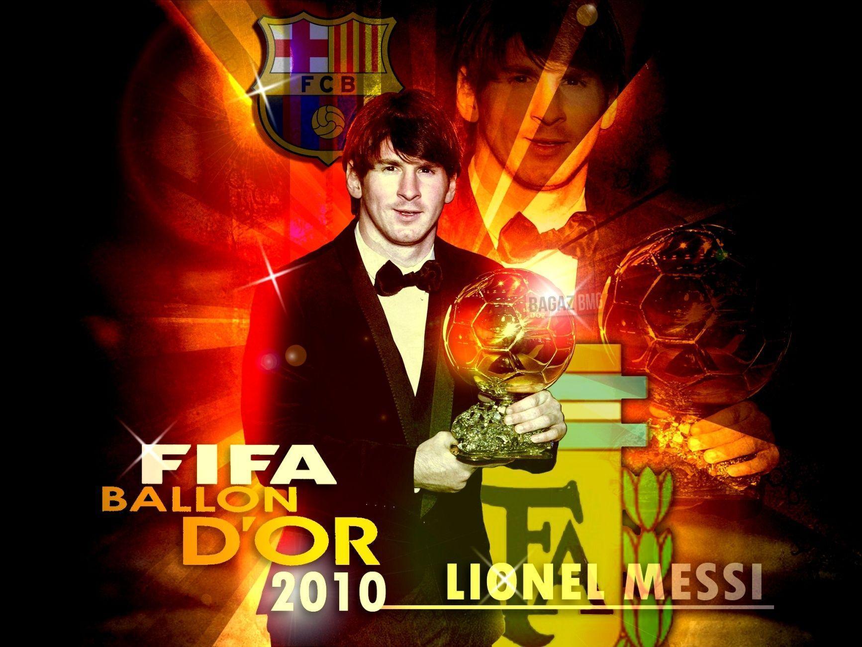 Lionel messi fifa ballon d or 2010 barcelona fc wallpaper