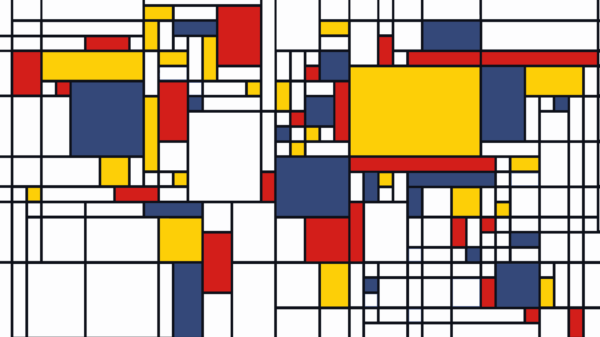 World Map in the manner of Piet Mondrian [948×730]