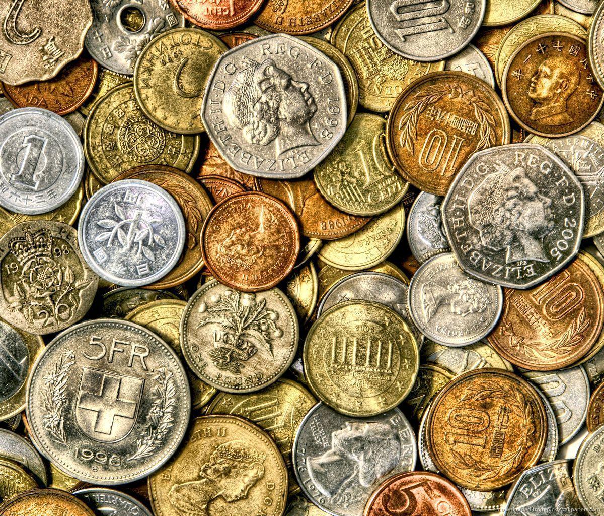 Download Various Coins Wallpaper For Samsung Galaxy Tab