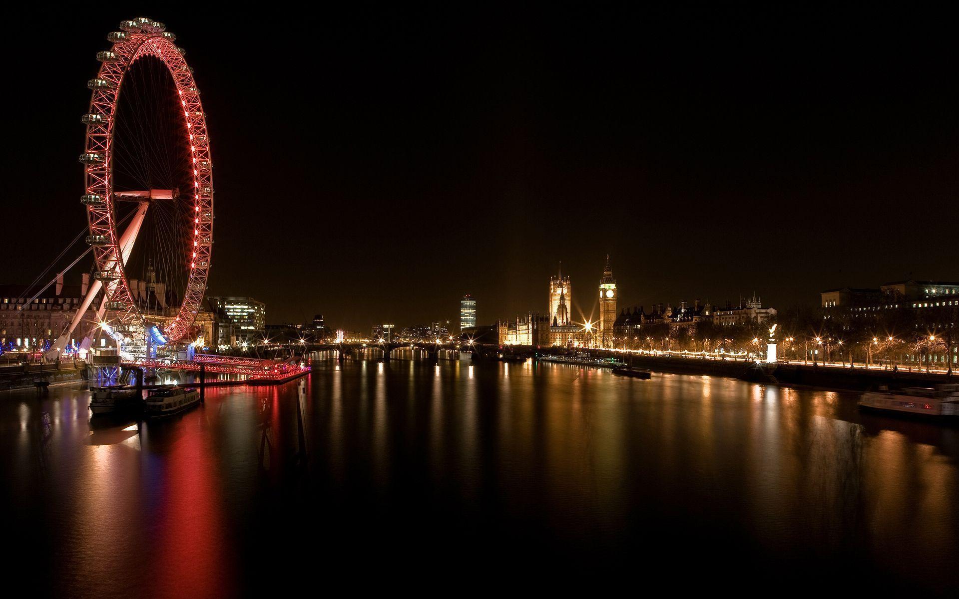 London Eye Night View Wallpaper
