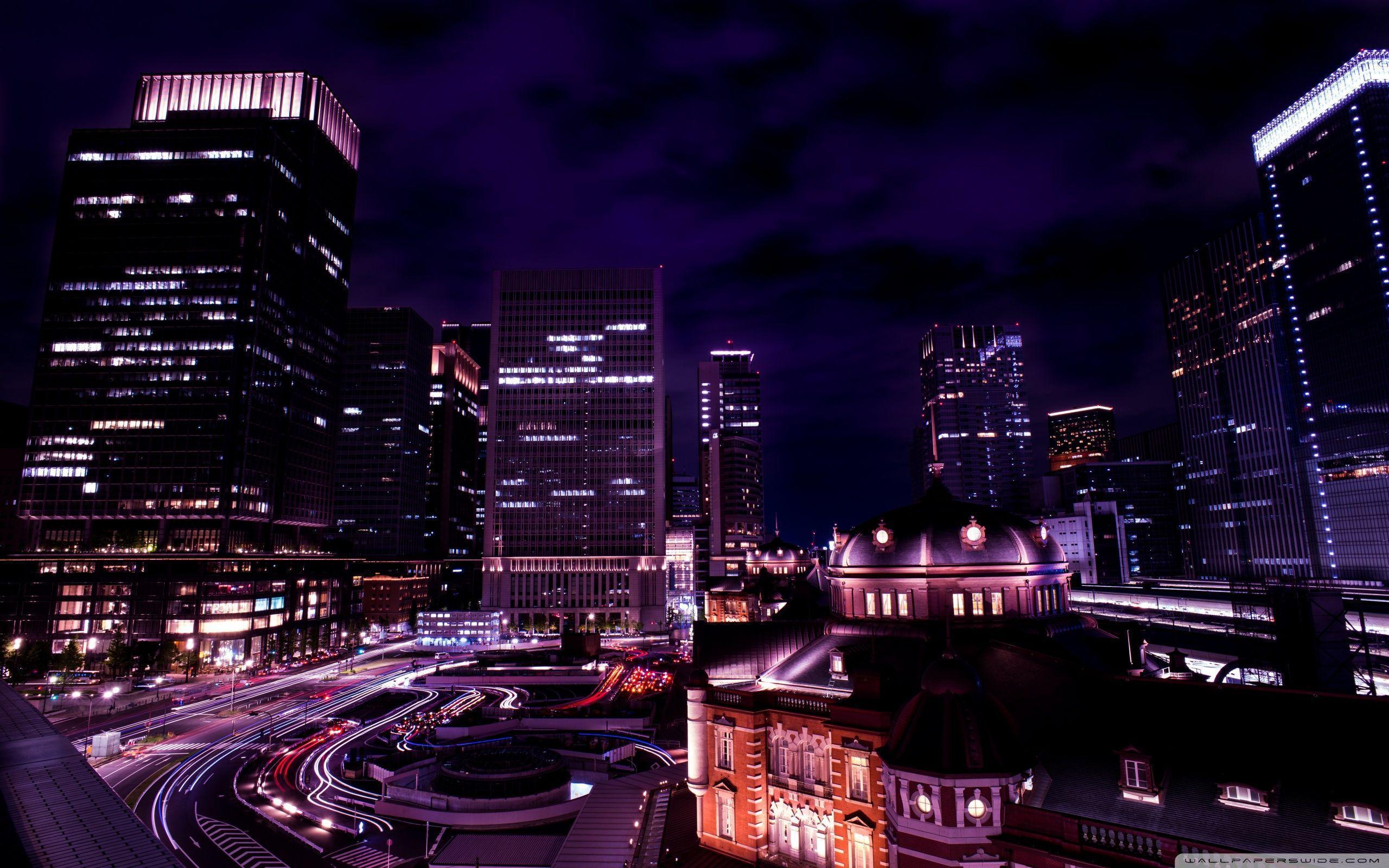 Tokyo night view, Japan HD desktop wallpaper, Widescreen, High