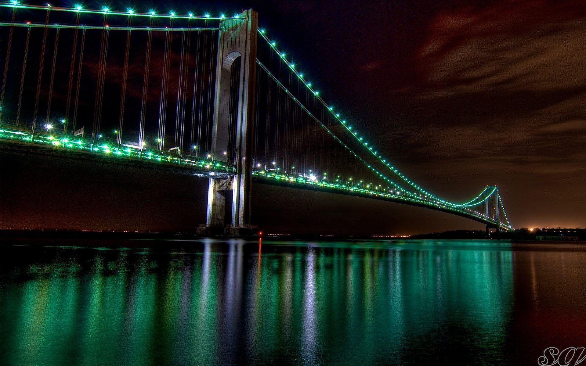 The Golden Gate Bridge Night View Wallpaper