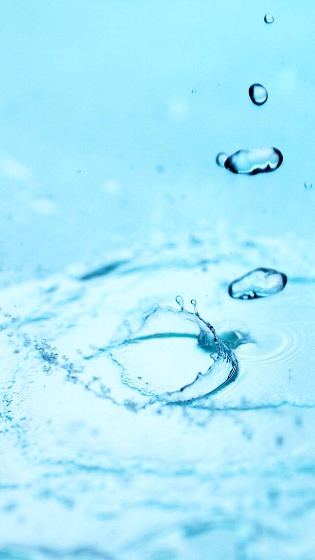 Abstract Water Splash Bubble iPhone 6 wallpaper. Blue Wallpaper
