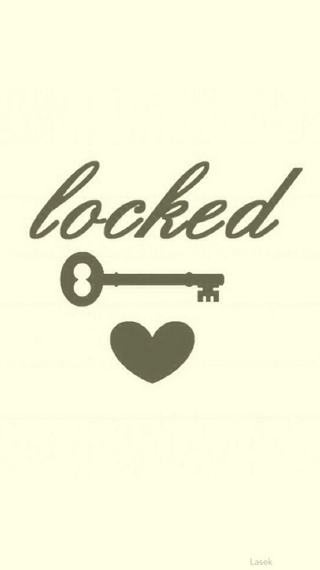 Locked heart shape to see more locked phone wallpaper