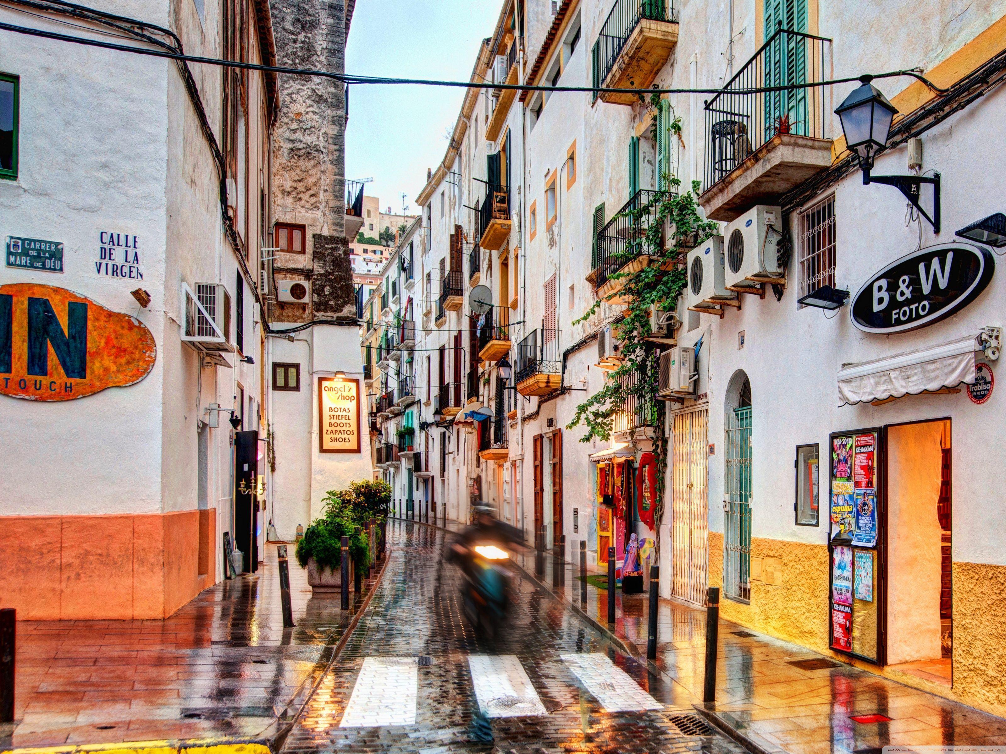 Ibiza Town HD desktop wallpaper, Widescreen, High Definition