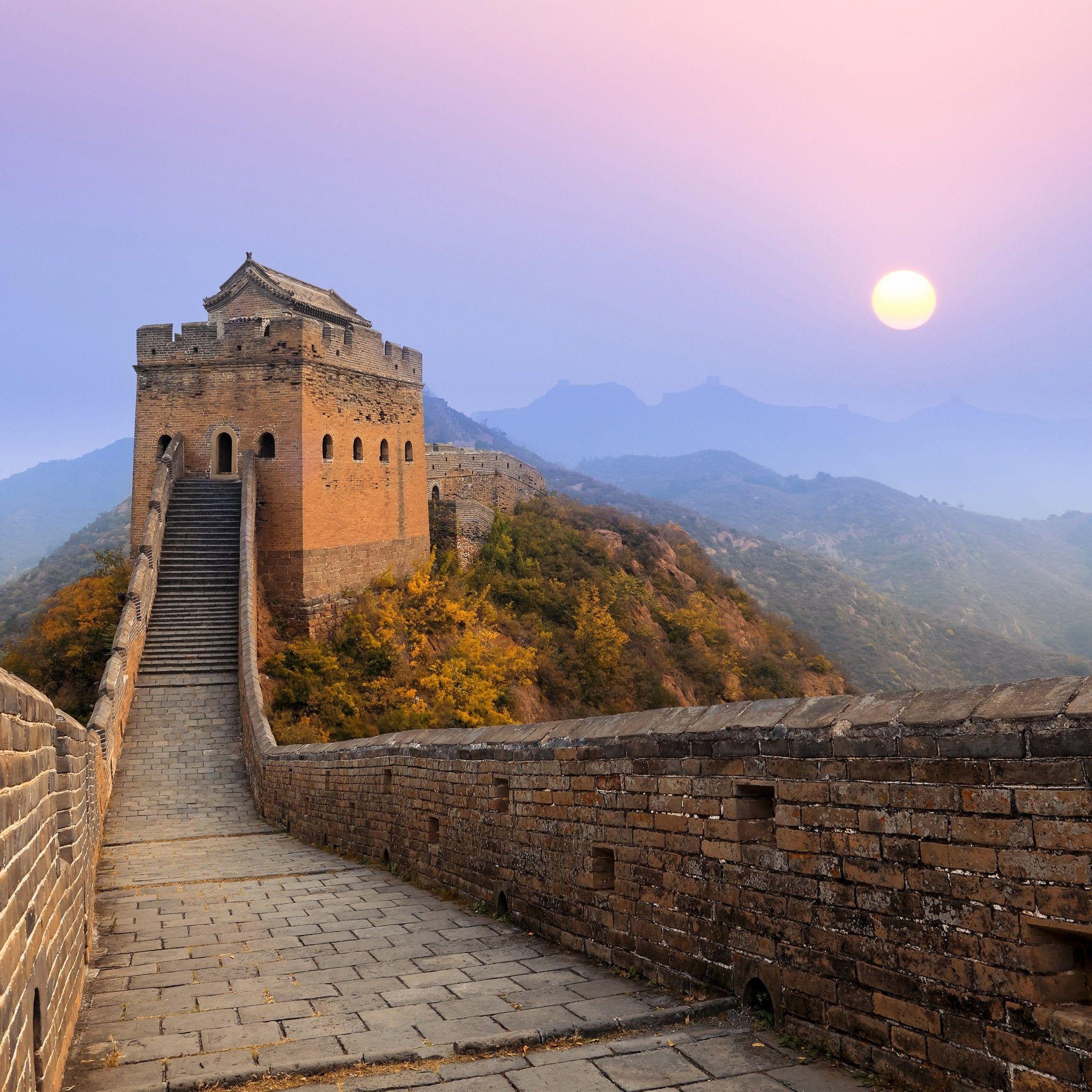 Great Wall of China Sunrise Wallpaper