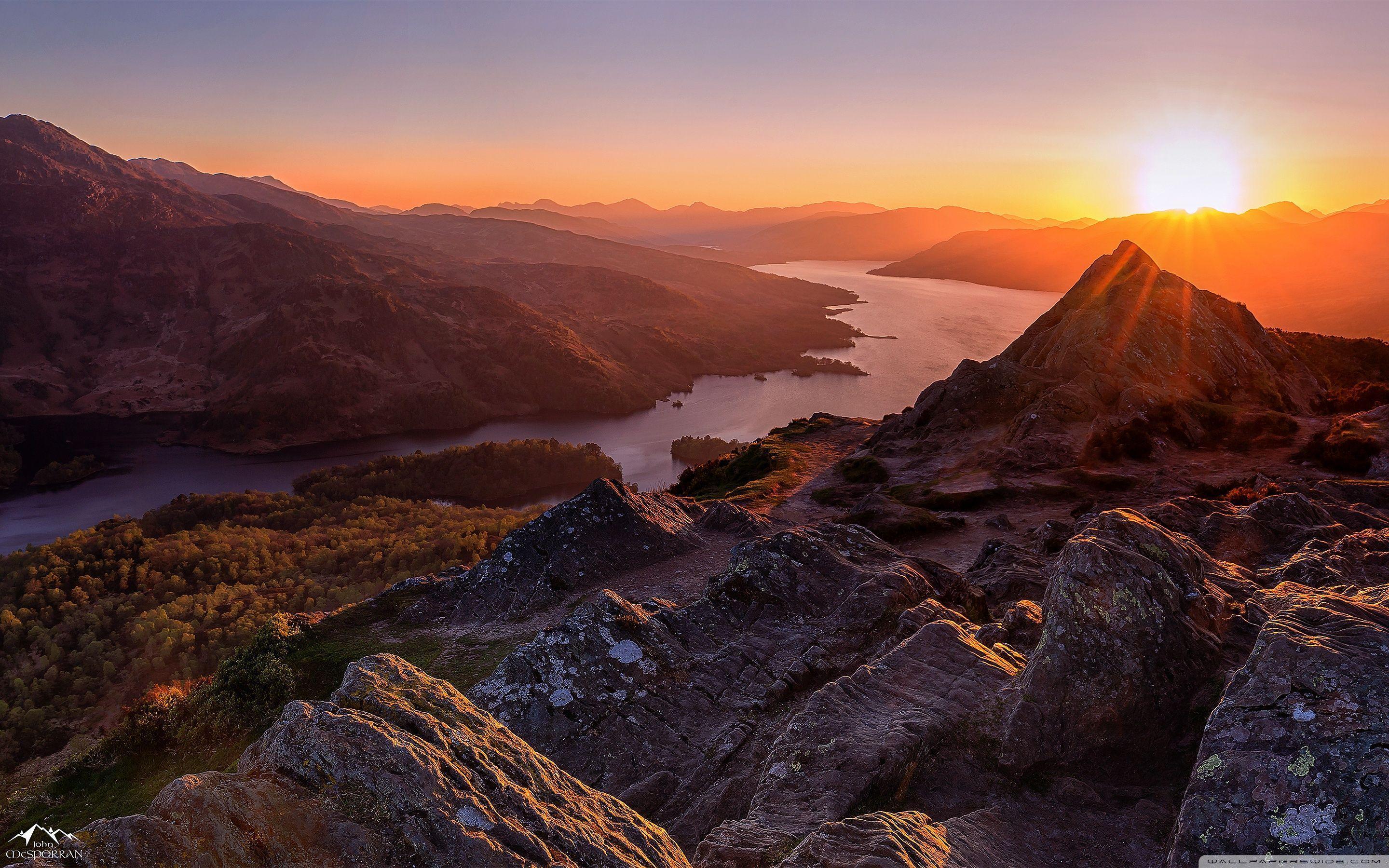 Beautiful Sunset, Scotland Ultra HD Desktop Backgrounds Wallpapers