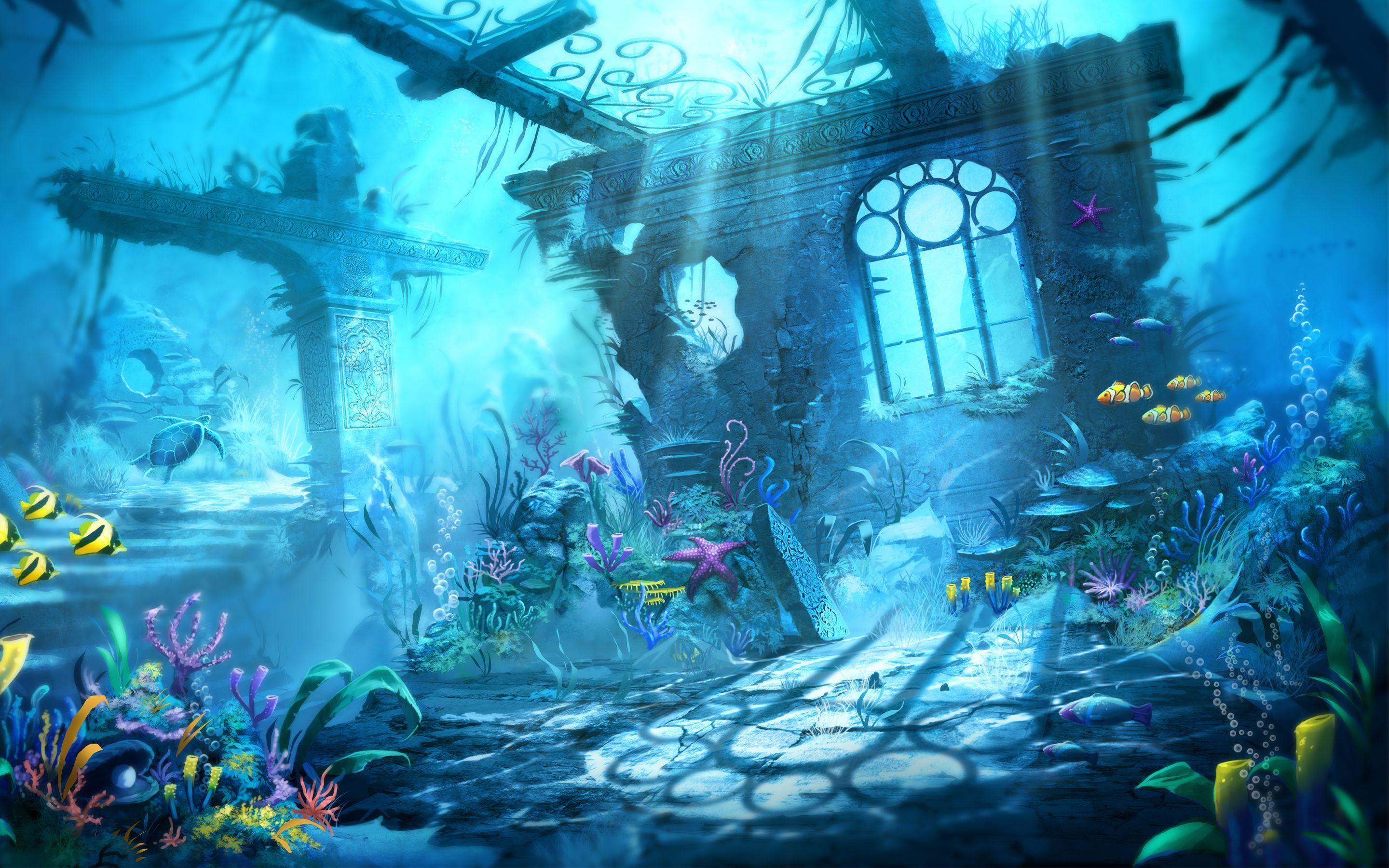 Trine Underwater Scene Wallpaper