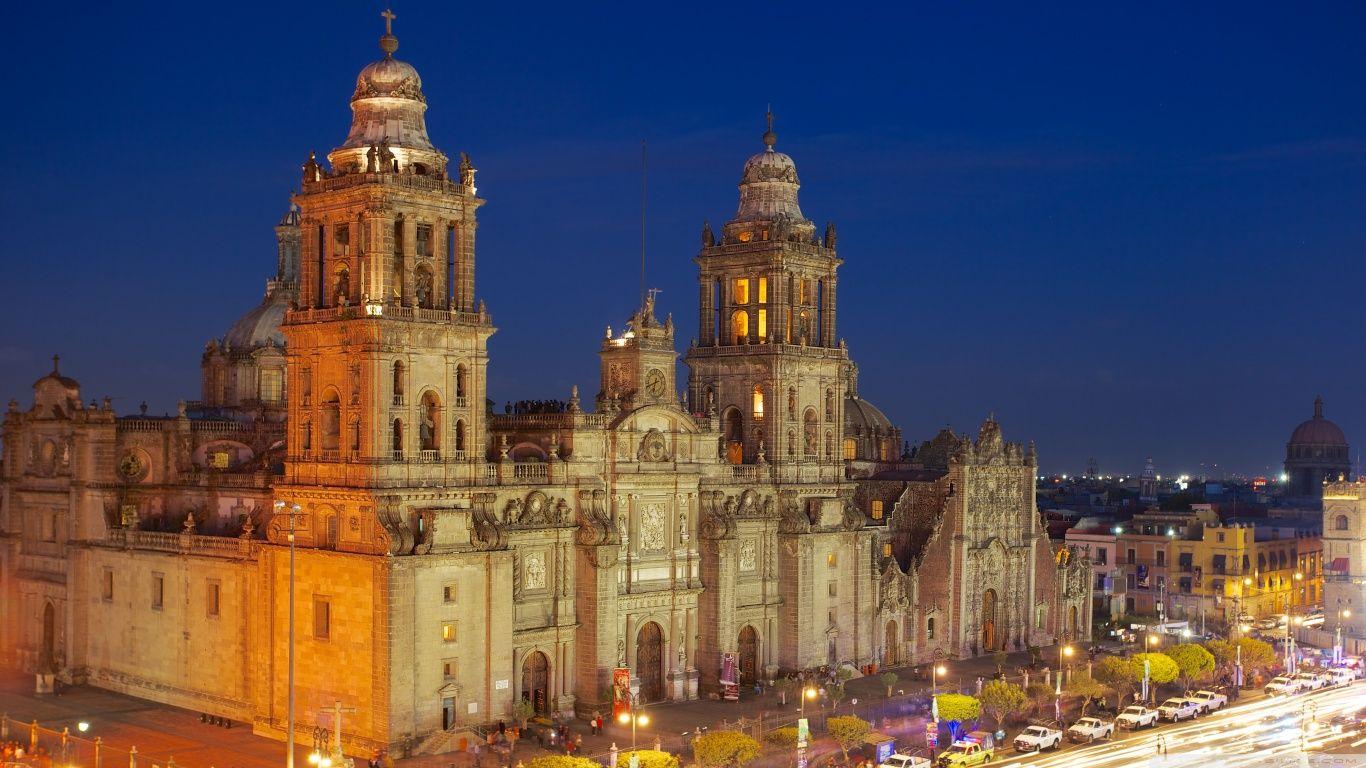 Mexico City Metropolitan Cathedral HD desktop wallpaper