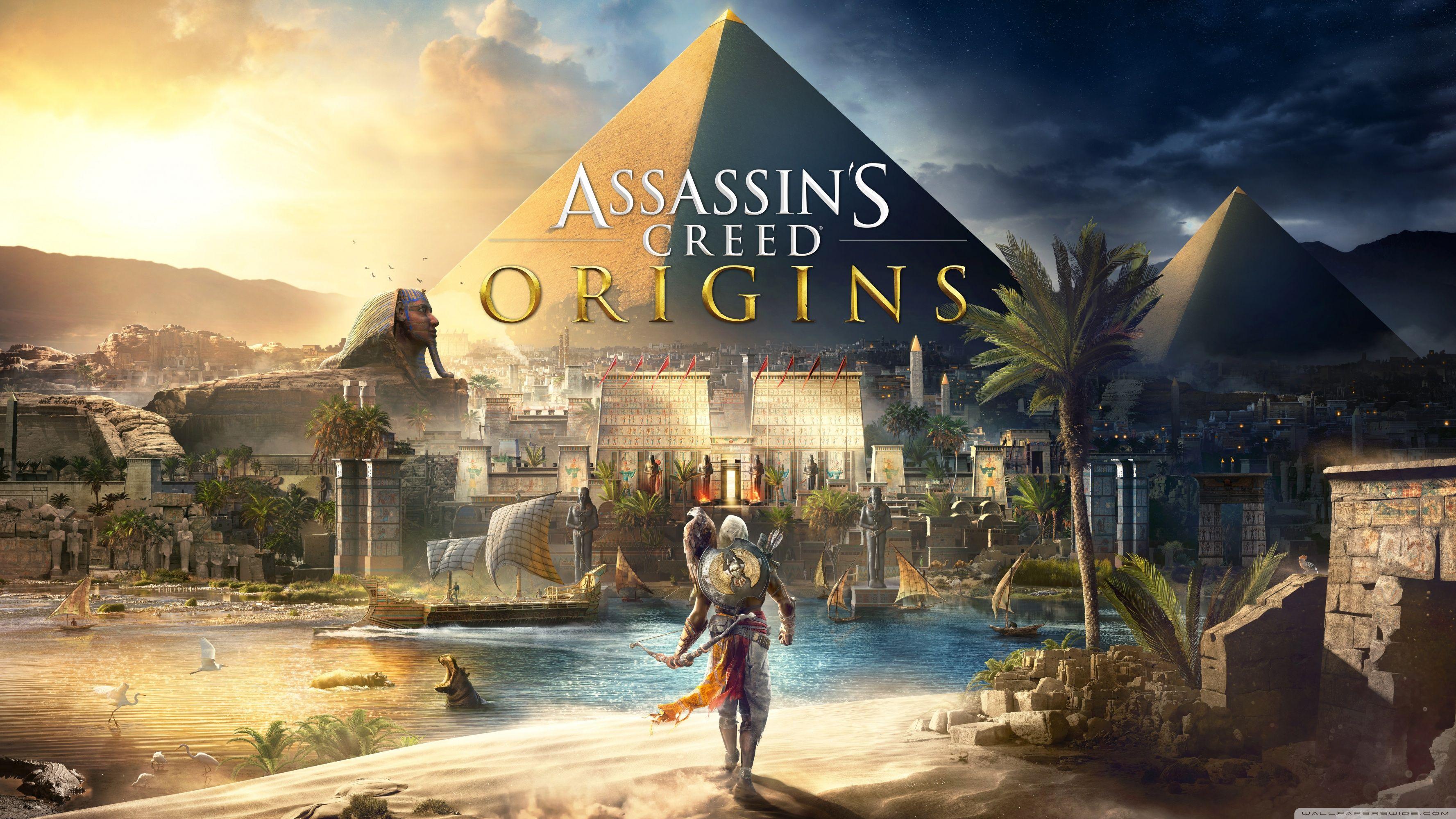 Assassin's Creed Origins 2017 8K HD desktop wallpaper, Widescreen