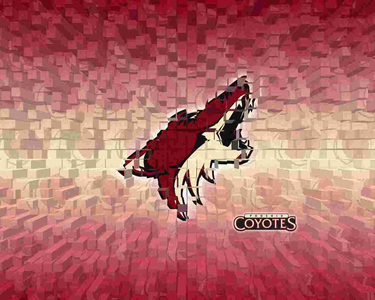 Download Arizona Coyotes Old Logo On Dark Purple Wallpaper