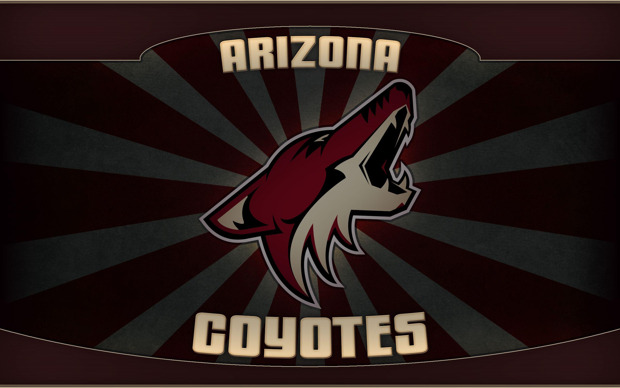 Download Arizona Coyotes Logo On Mountain Wallpaper  Wallpaperscom