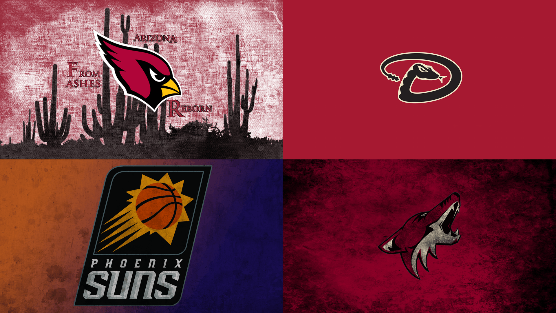 I wanted a background for my laptop with the 4 major AZ Sports