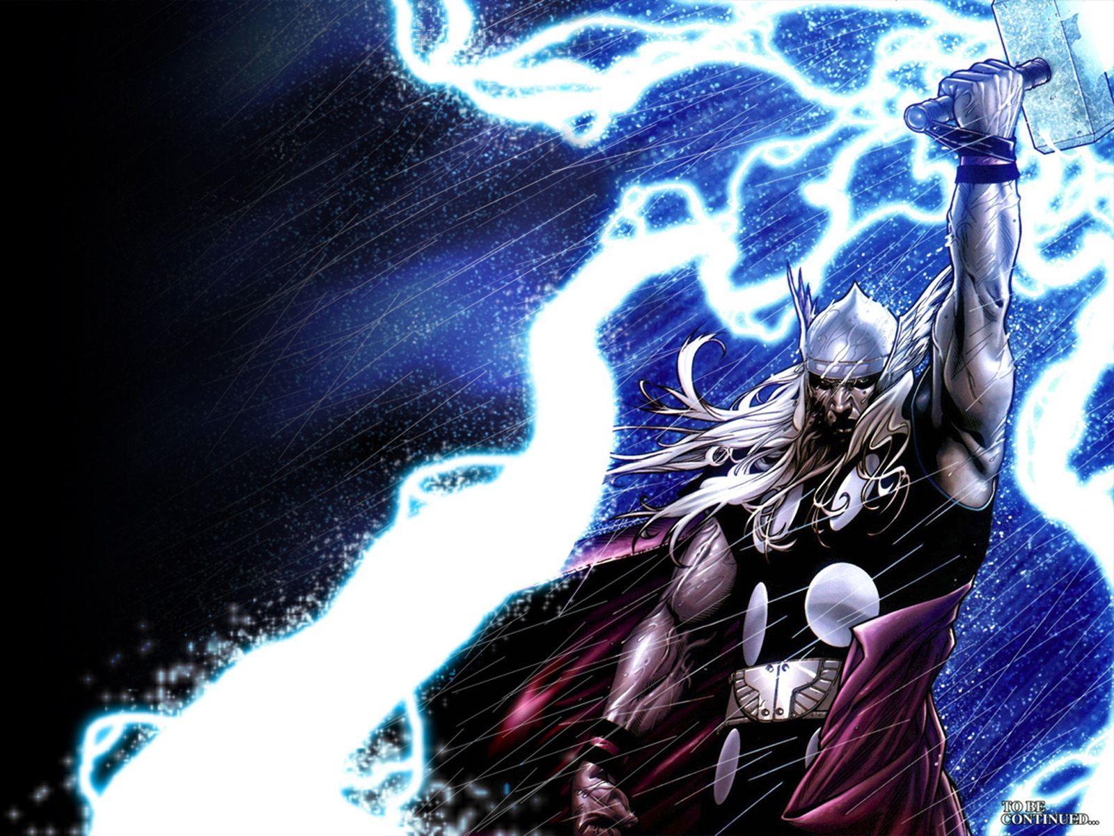 comics, Thor, lightning, Marvel, Mjolnir, Ragnarok wallpaper