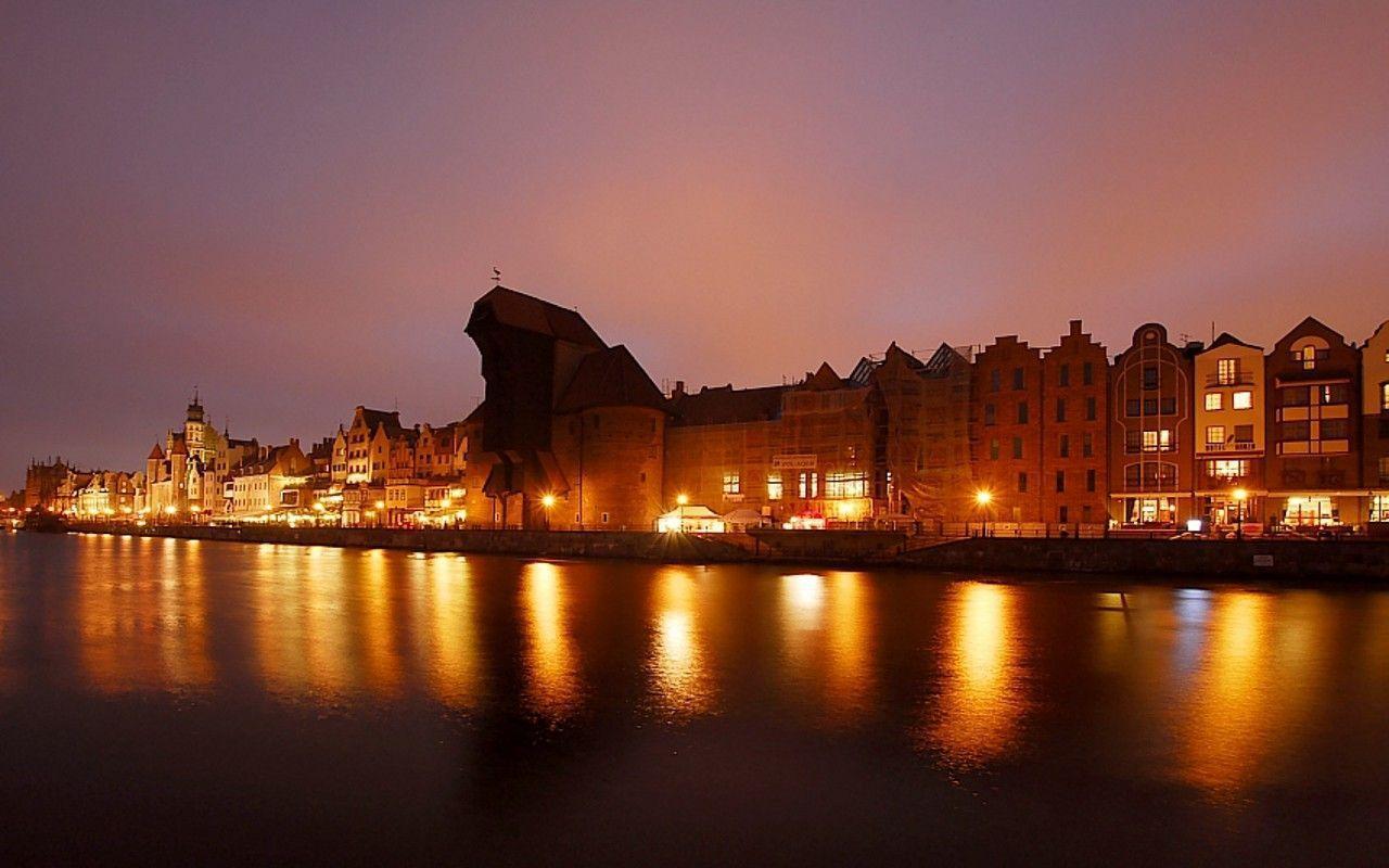 Promenade Tag wallpaper: Gdansk City Market Motlawa Long River